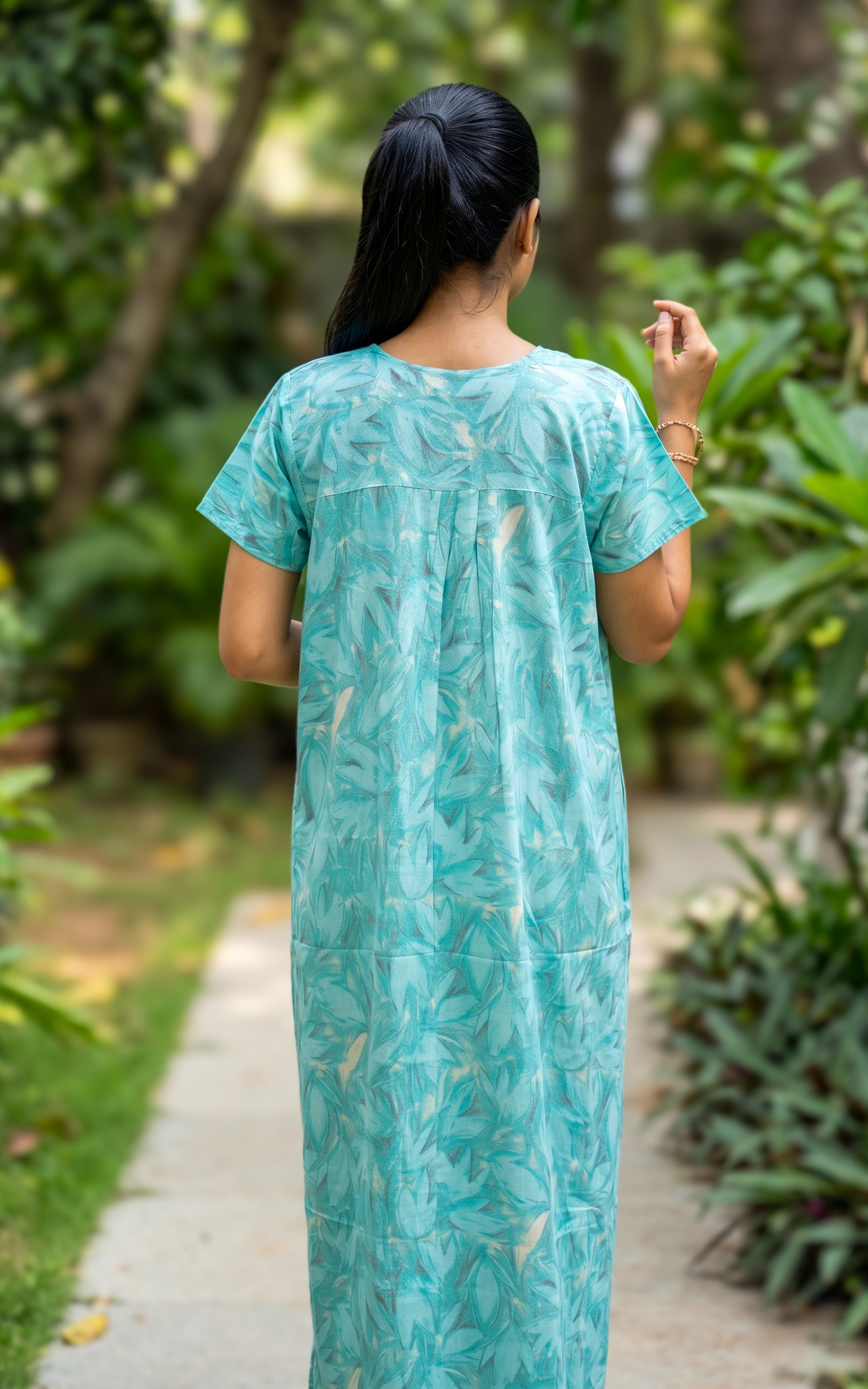 Cotton Straight Fit Nighty-160SS5B