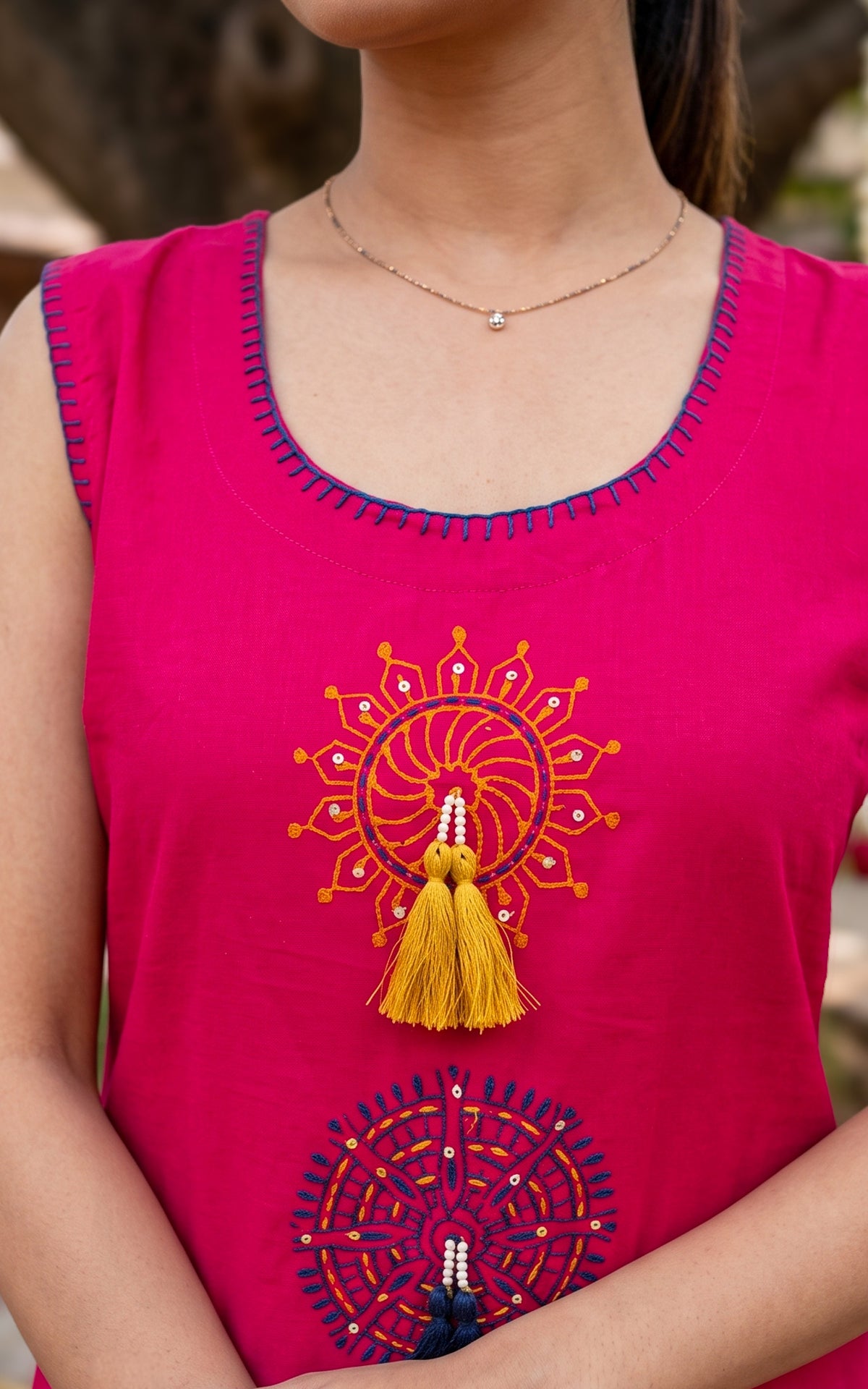 Aurumaya A Handblock (Kurti+Dupatta)