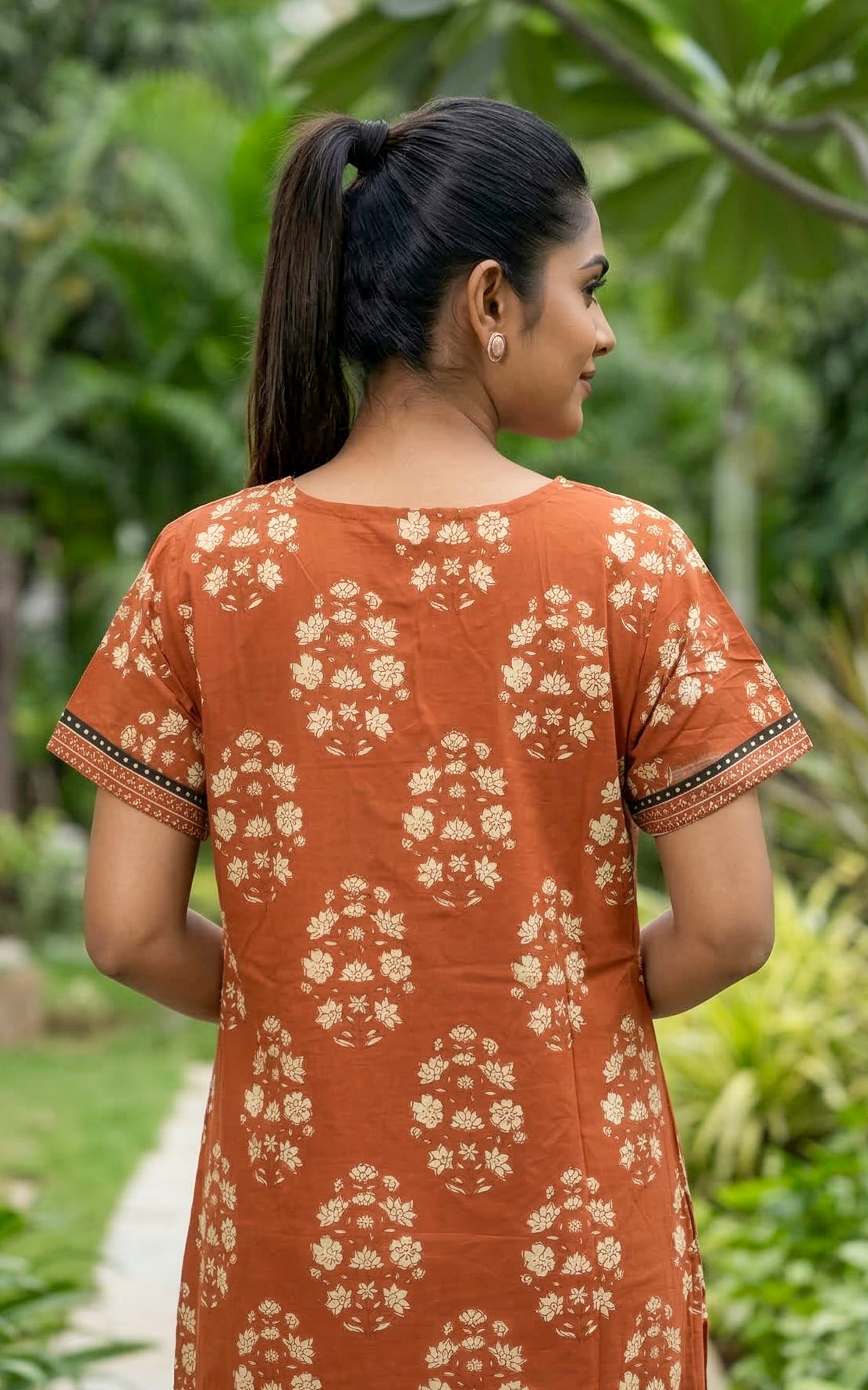 Cotton Straight Fit Nighty-159SR294