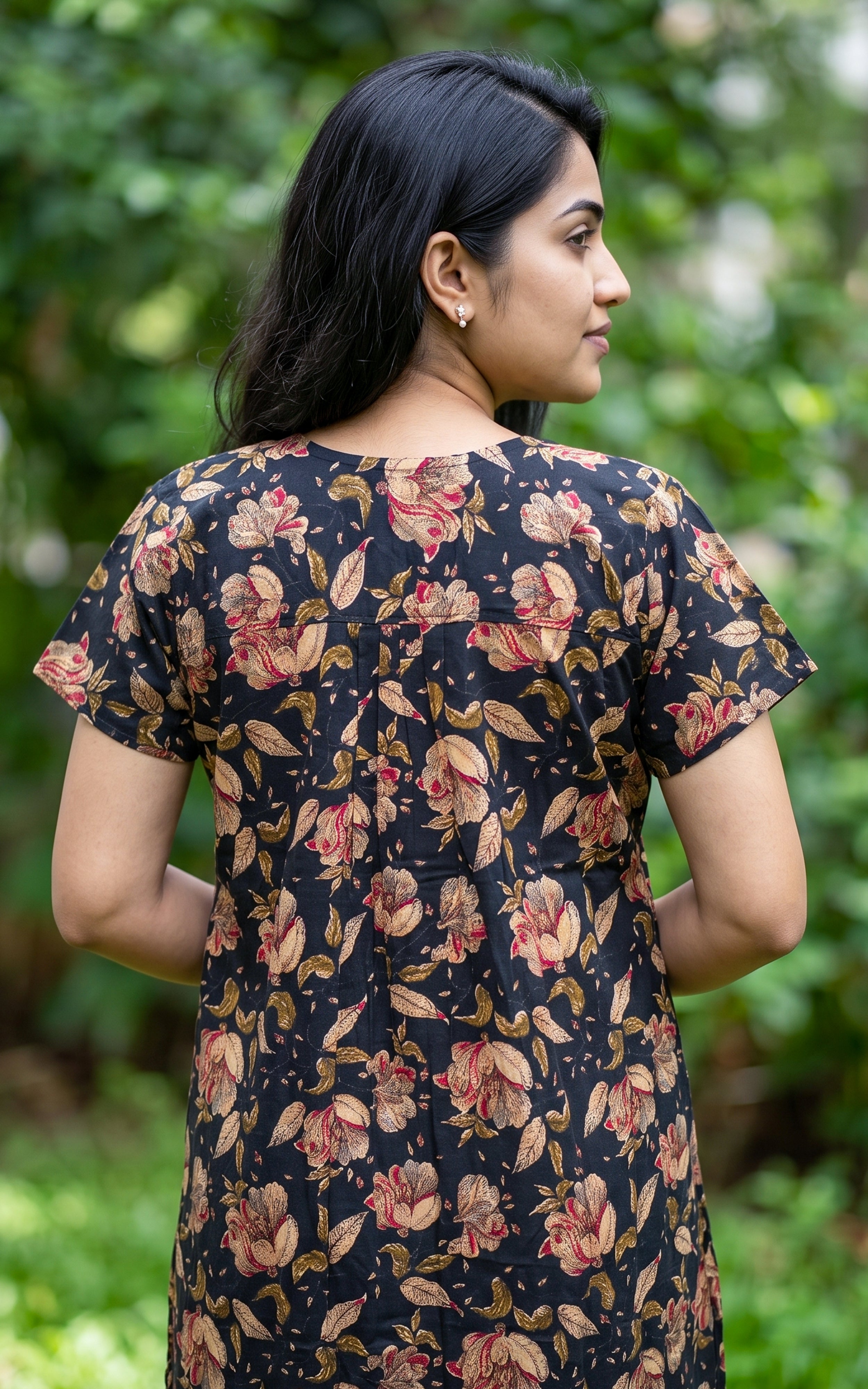 Cotton Straight Fit Nighty-164SS2B