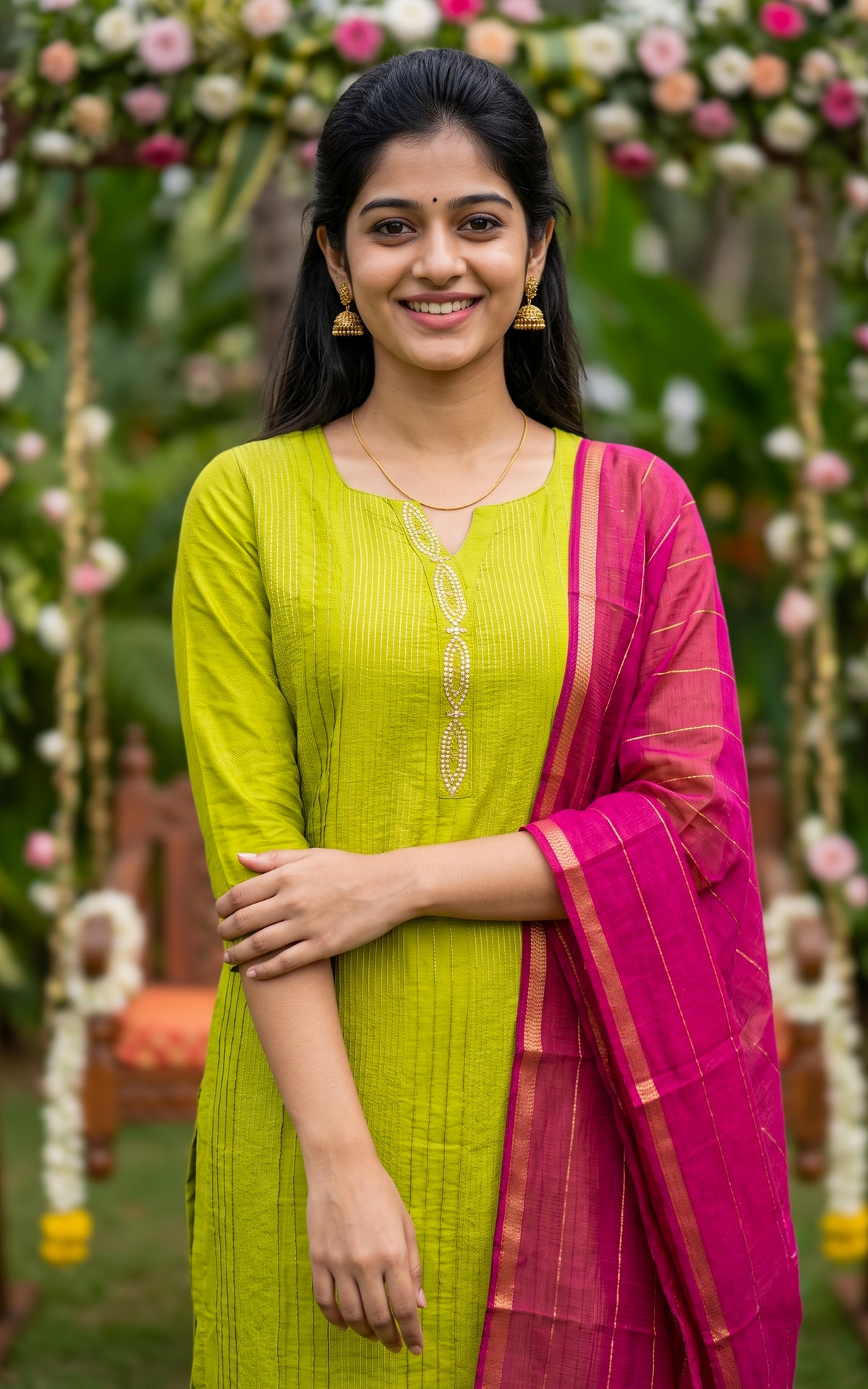 Delisha Green (Kurti+Dupatta)