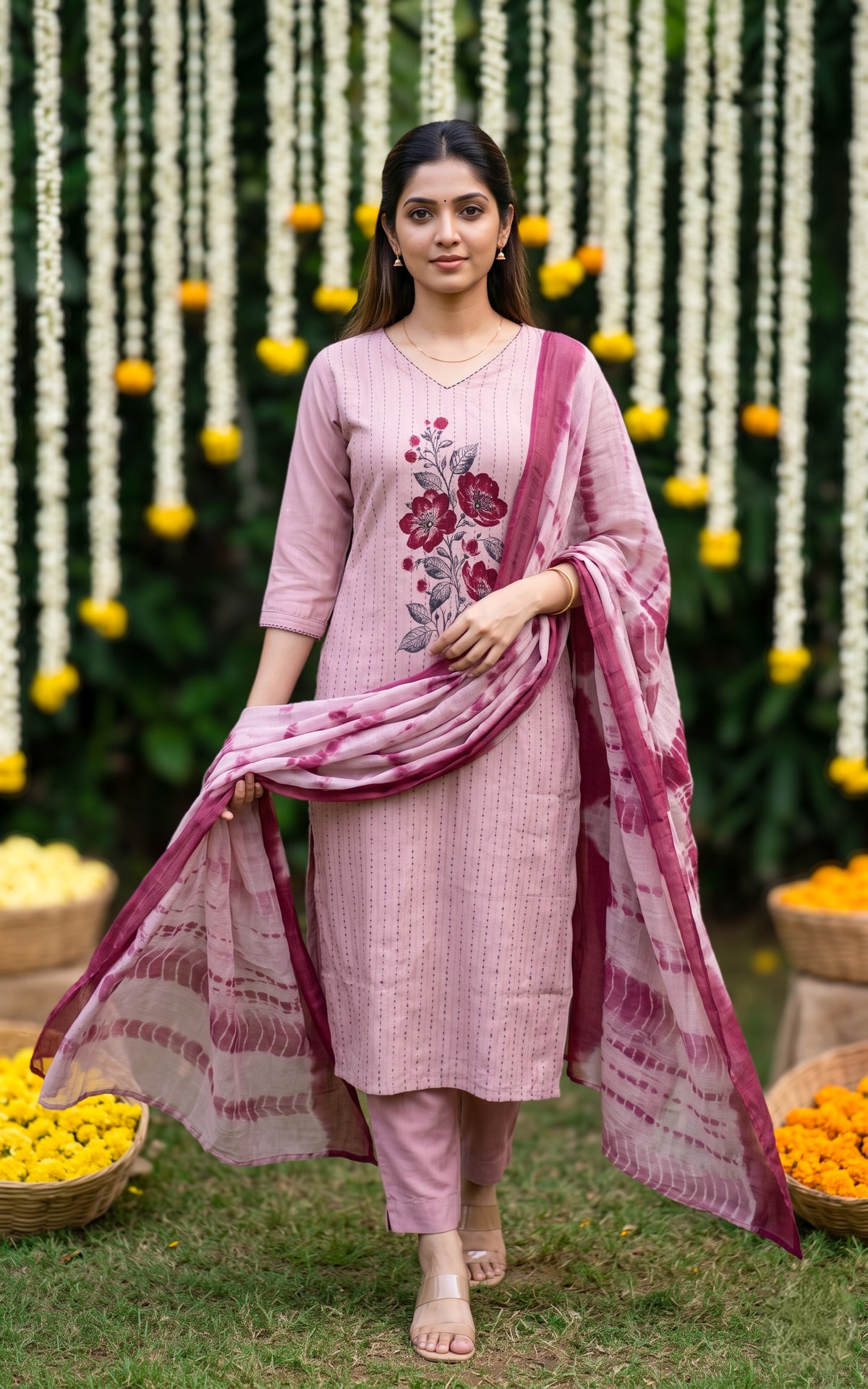 Agal Vizhiyaazh (Kurti+Pant+Dupatta)