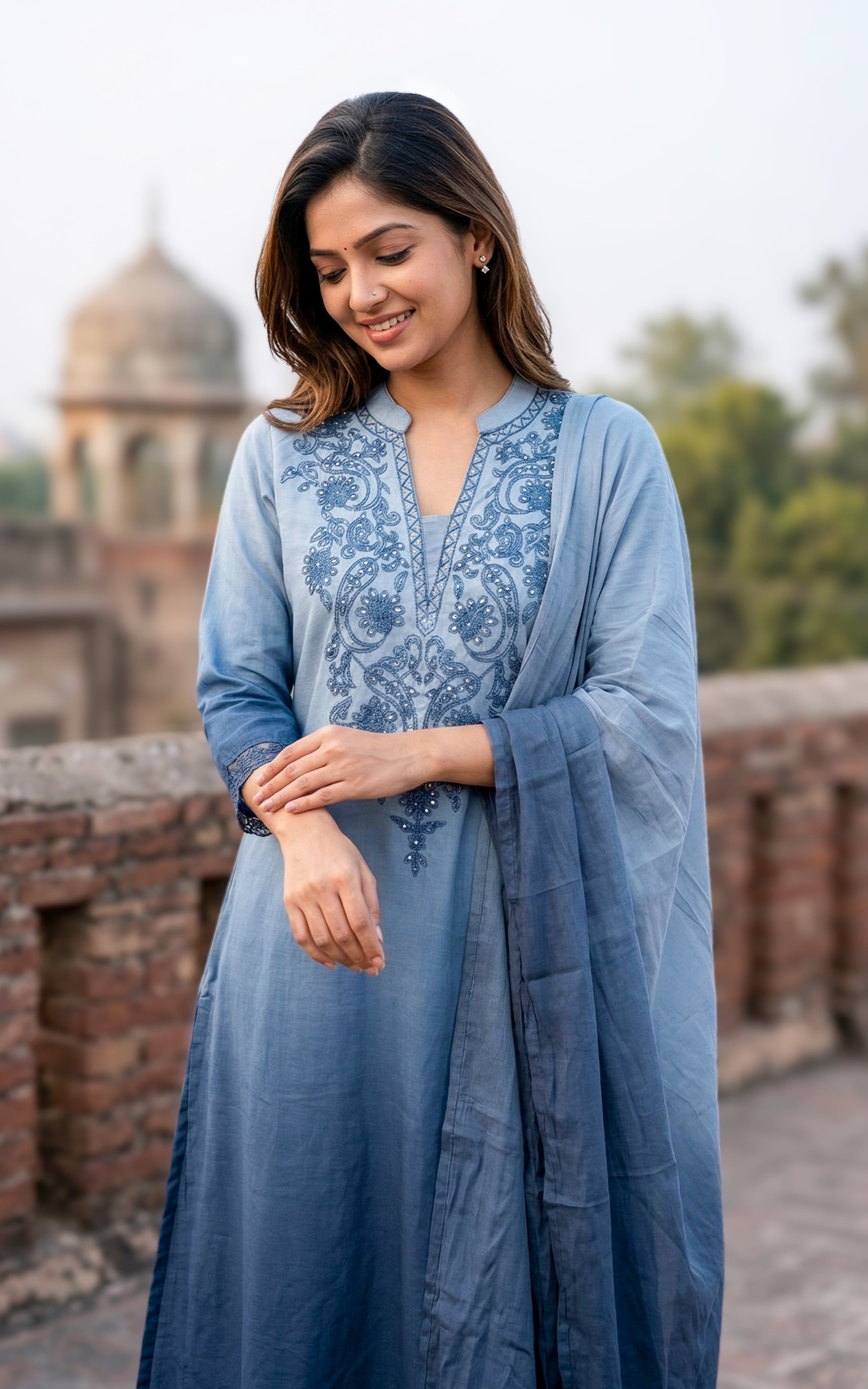 Janvika (Kurti+Pant+Dupatta)