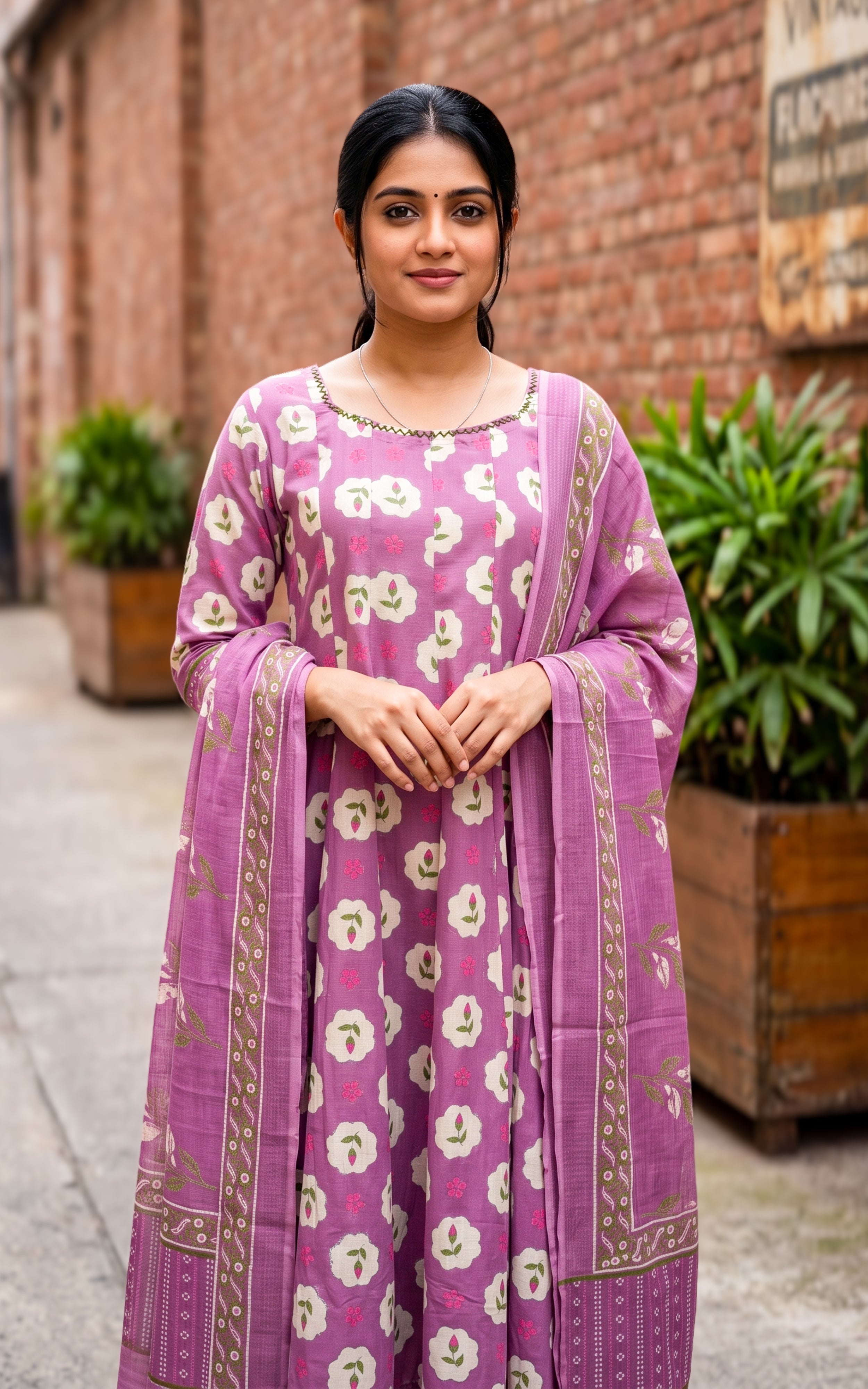 Takasha Onion Pink (Kurti+Dupatta)