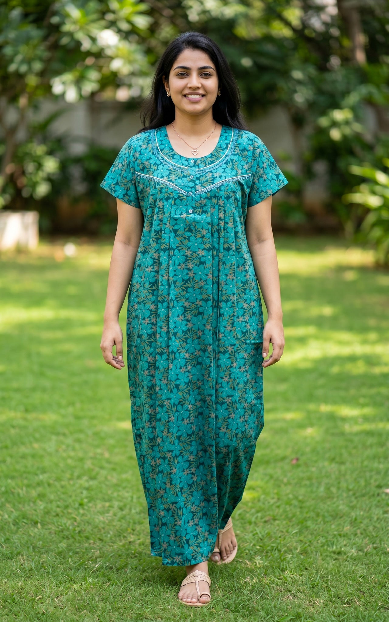 Cotton Straight Fit Nighty-162SS22