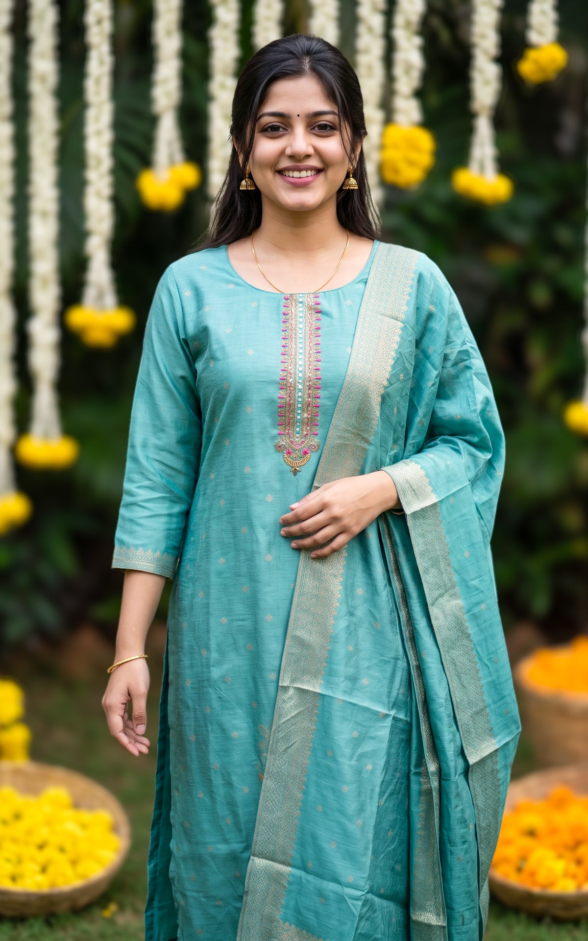 Samvitha (Kurti+Pant+Dupatta)