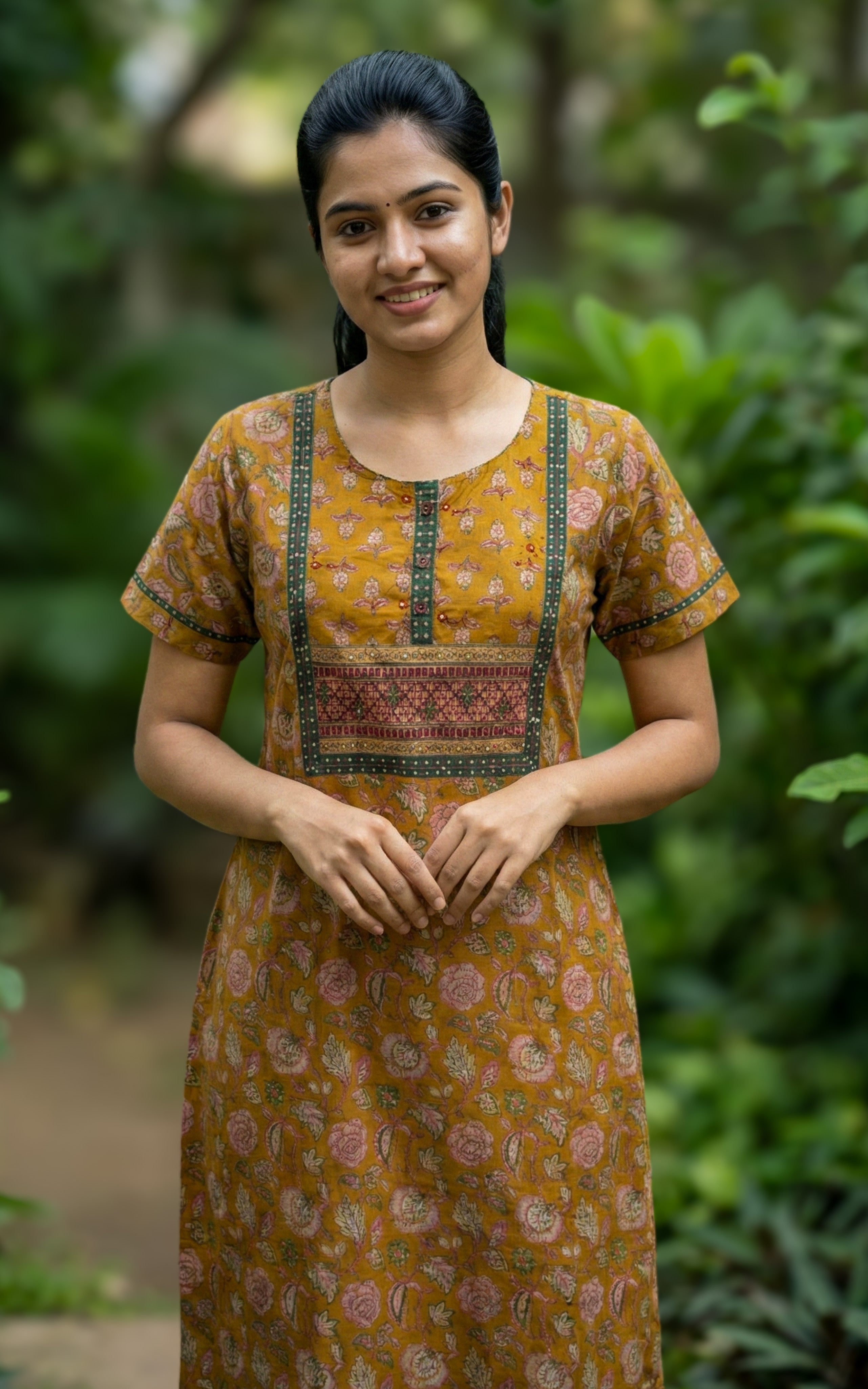 Cotton Straight Fit Nighty-158SR311