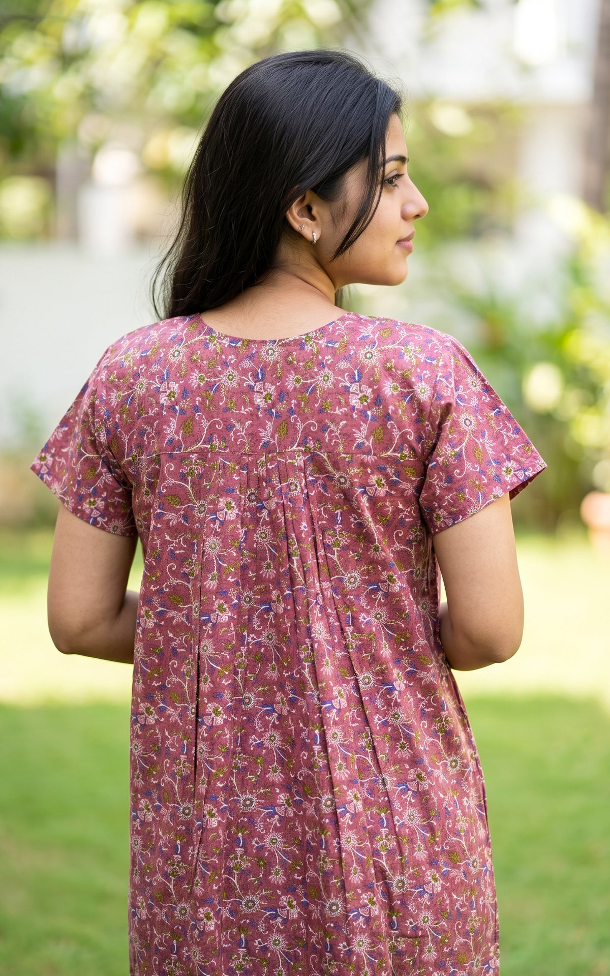 Cotton Straight Fit Nighty-165SS10A