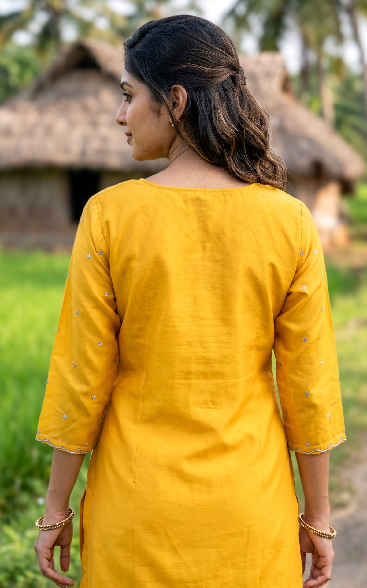 Harini Mustard (Kurti+Pant+Dupatta)