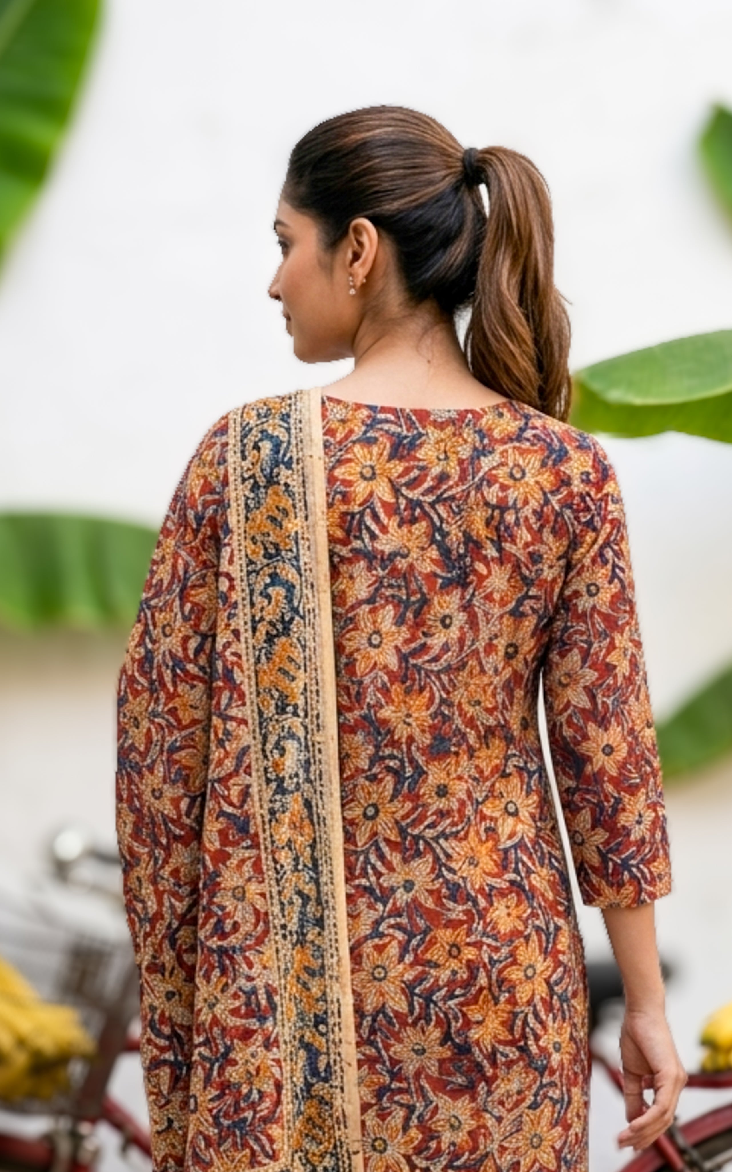 Simple Kalamkari Cotton Kurti For Women