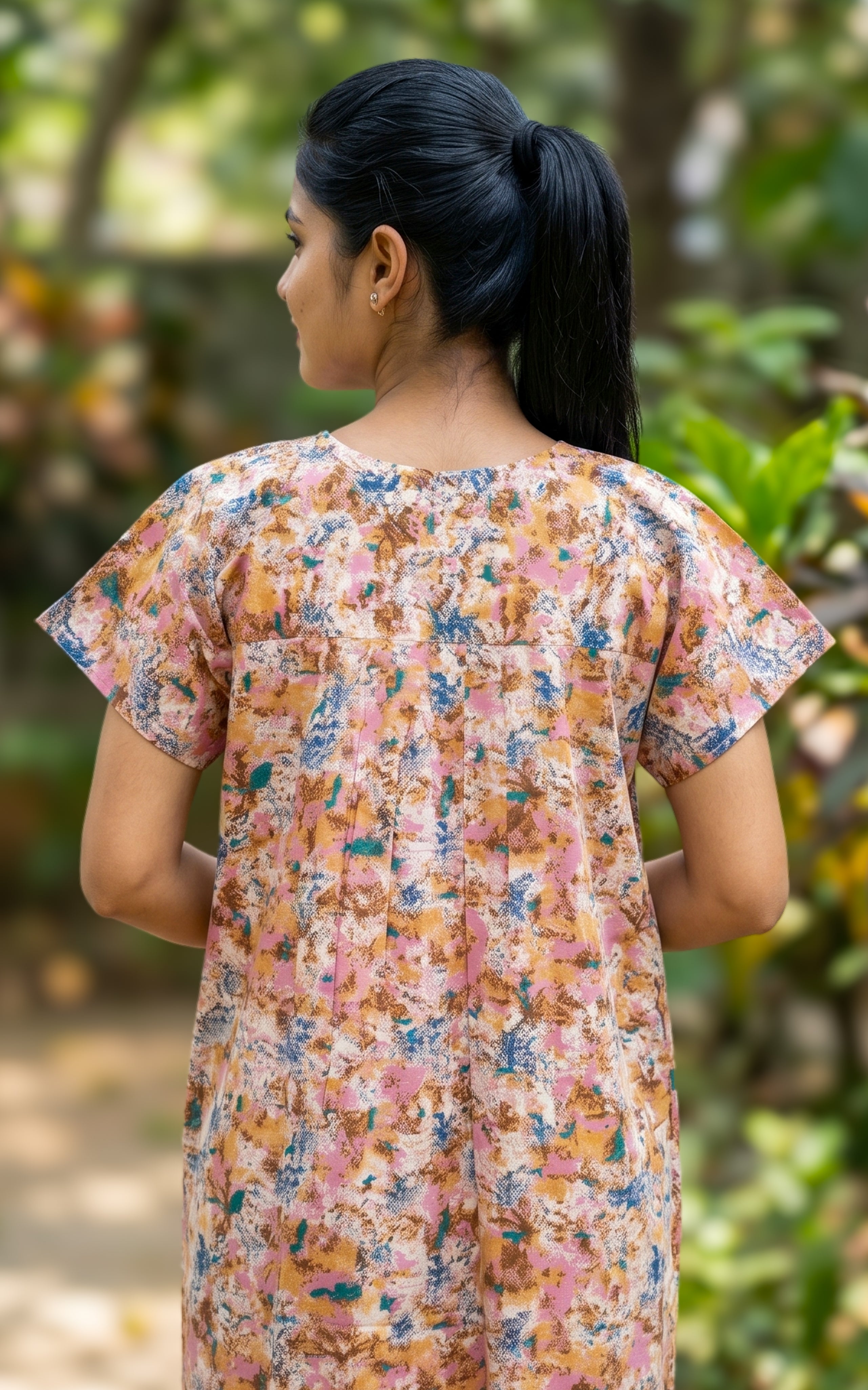 Cotton Straight Fit Nighty-160SS15C