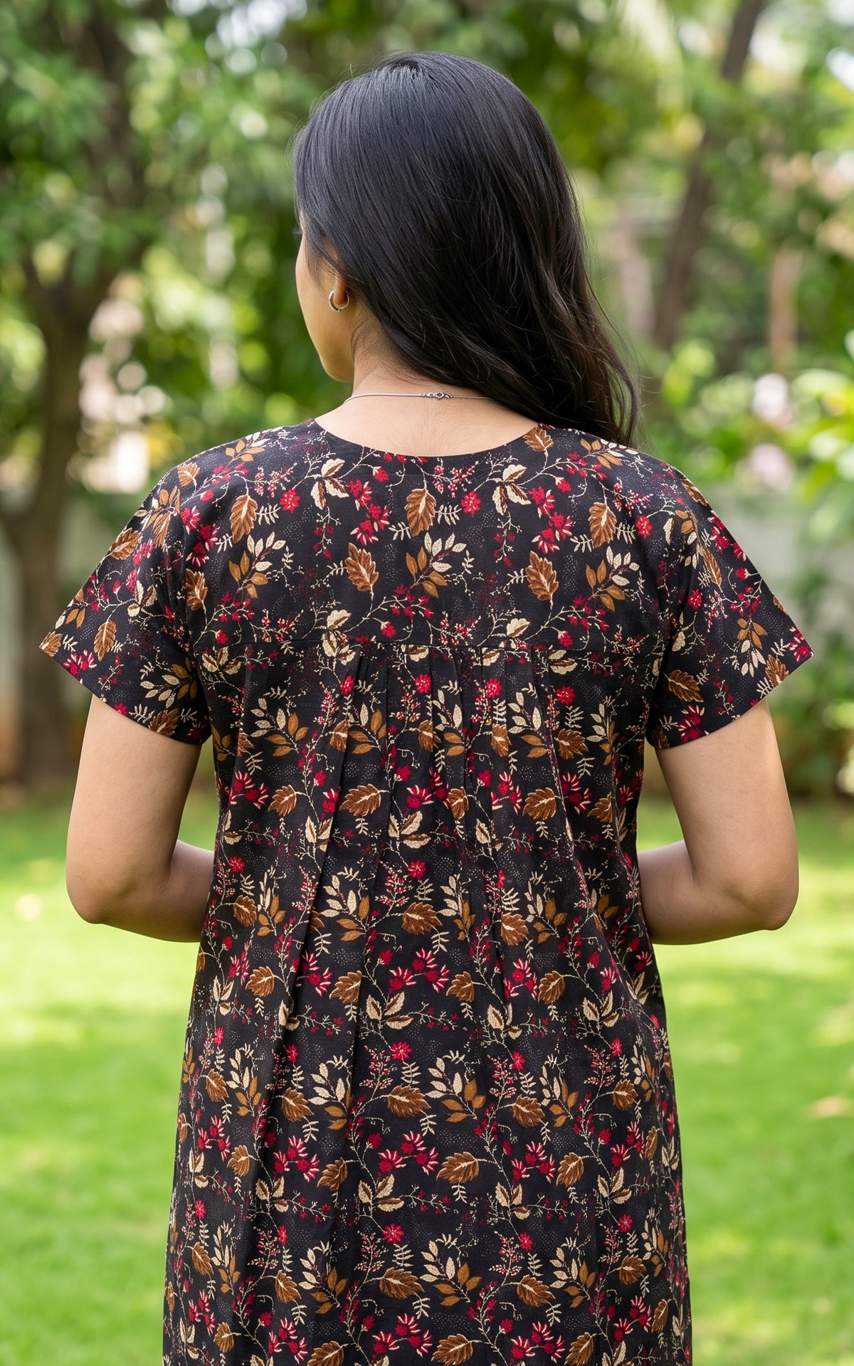 Cotton Straight Fit Nighty-165SS9B