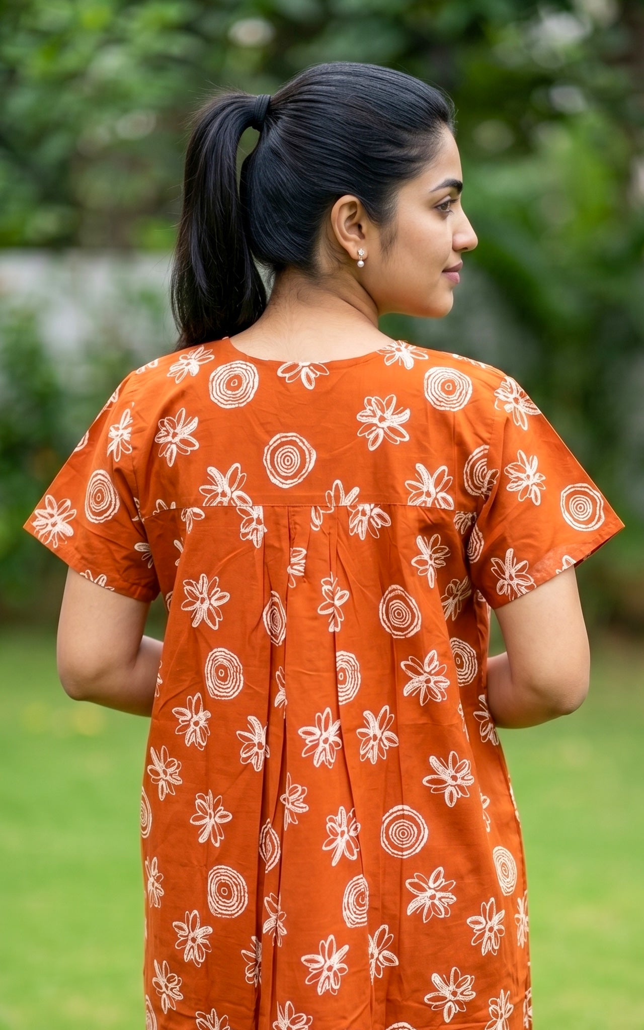 Cotton Straight Fit Nighty-162SS15C