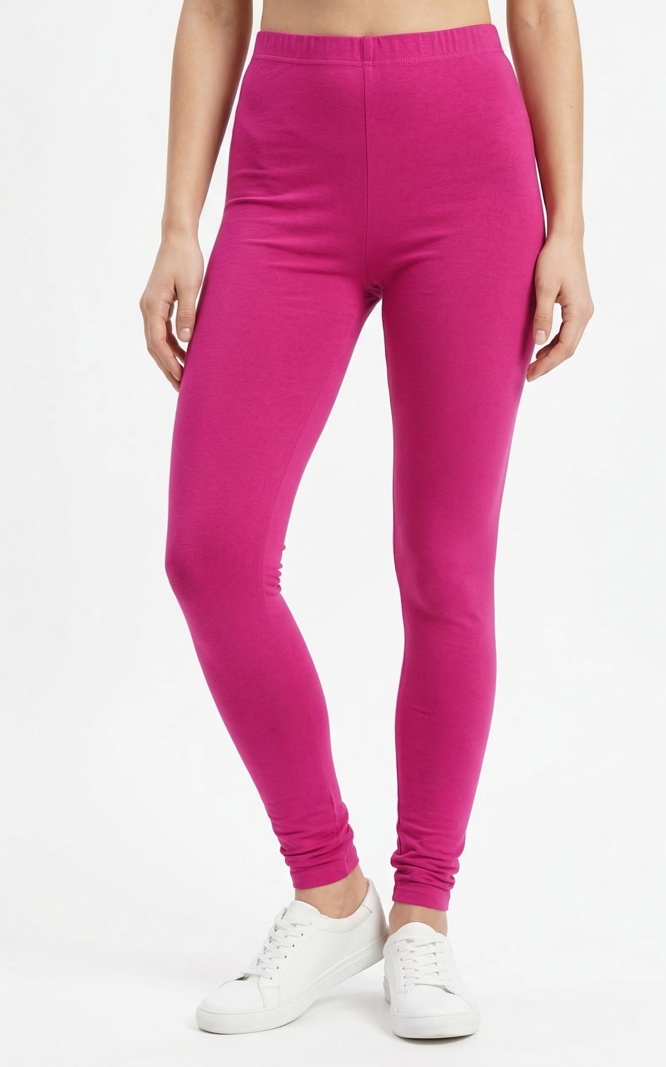Instore – Dark Rani Pink Full Length Legging for Women – Stretchable – Mix N Match Bottom Wear