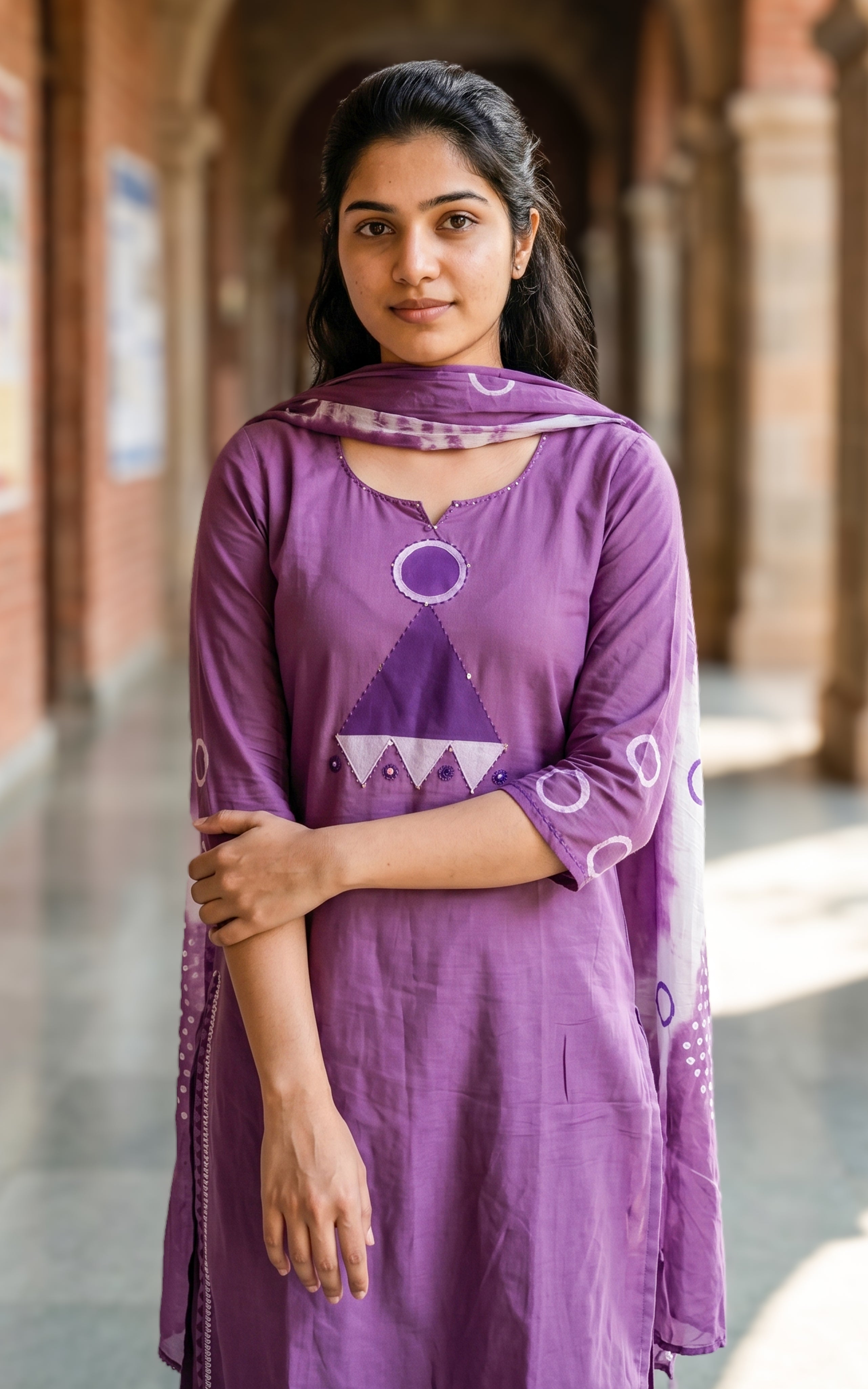 Jeshi Handblock (Kurti+Pant+Dupatta)