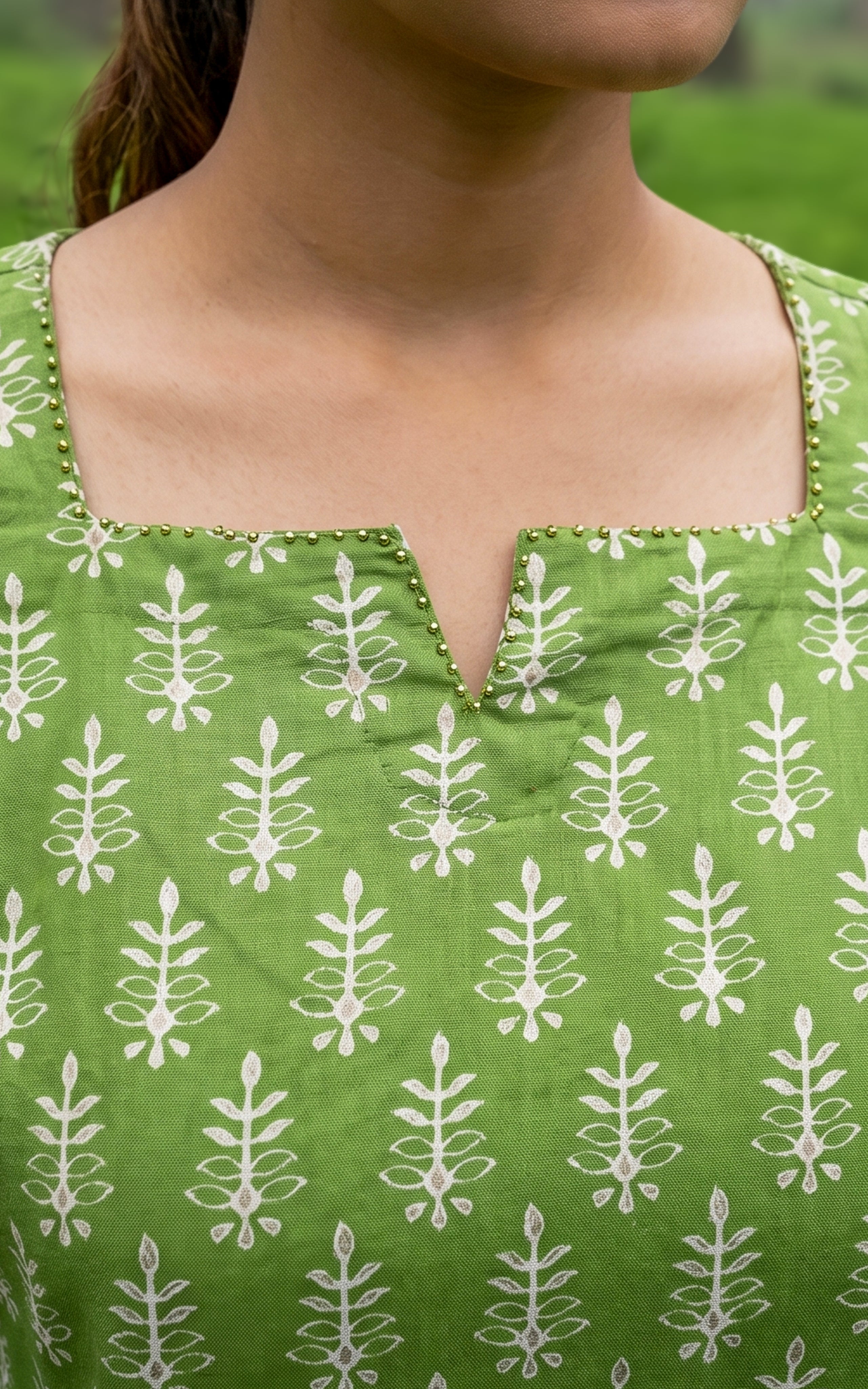 Mrinalini Green (Kurti+Pant+Dupatta)