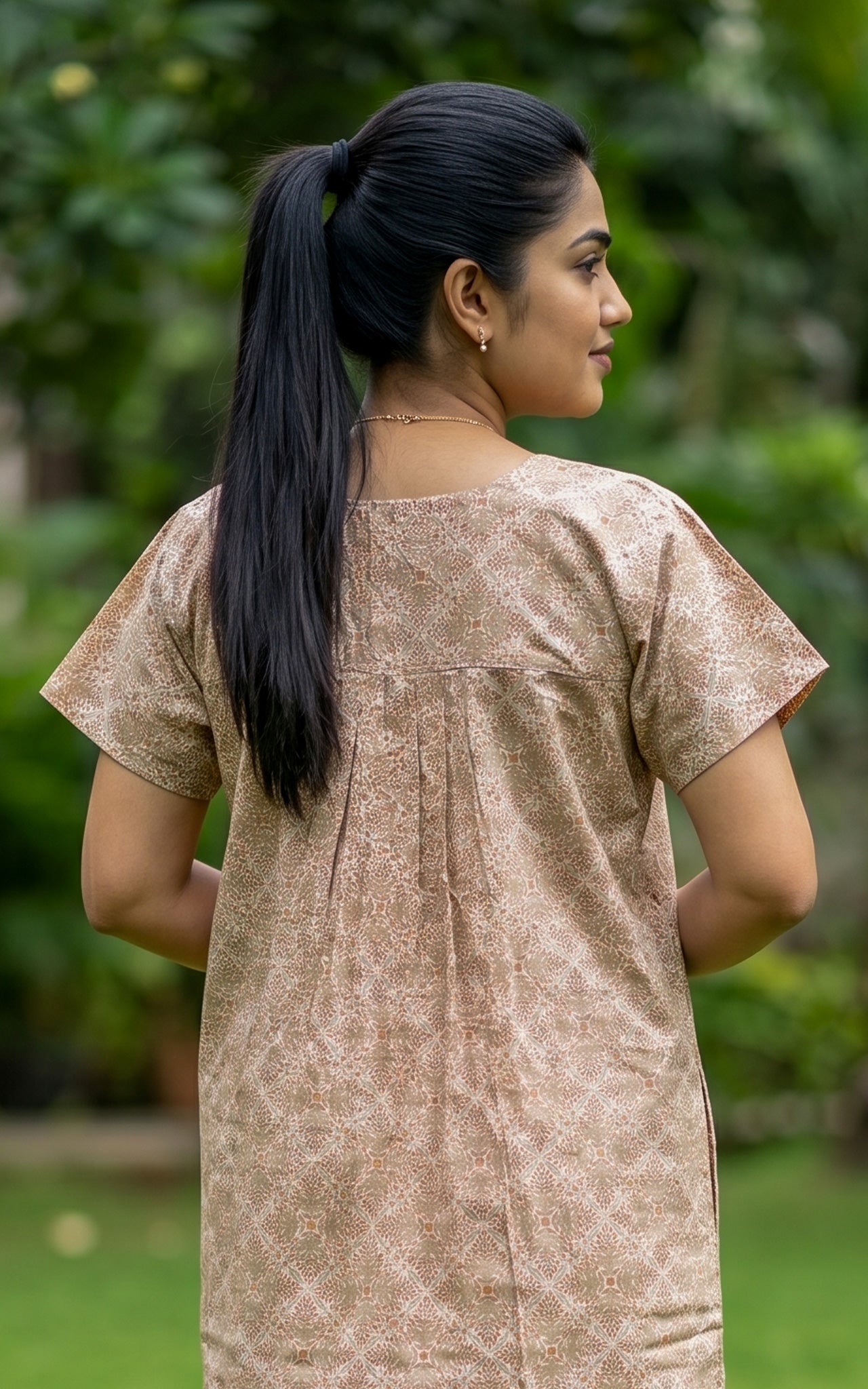 Cotton Straight Fit Nighty-162SS17