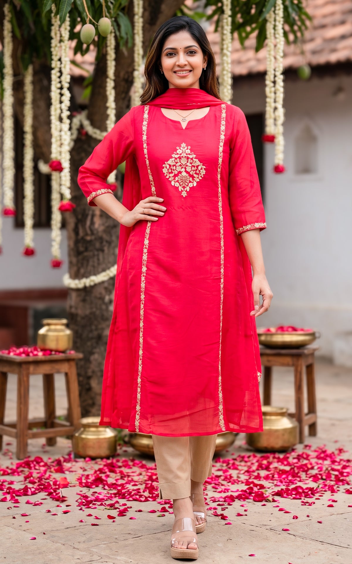 Zayara A (Kurti+Dupatta)
