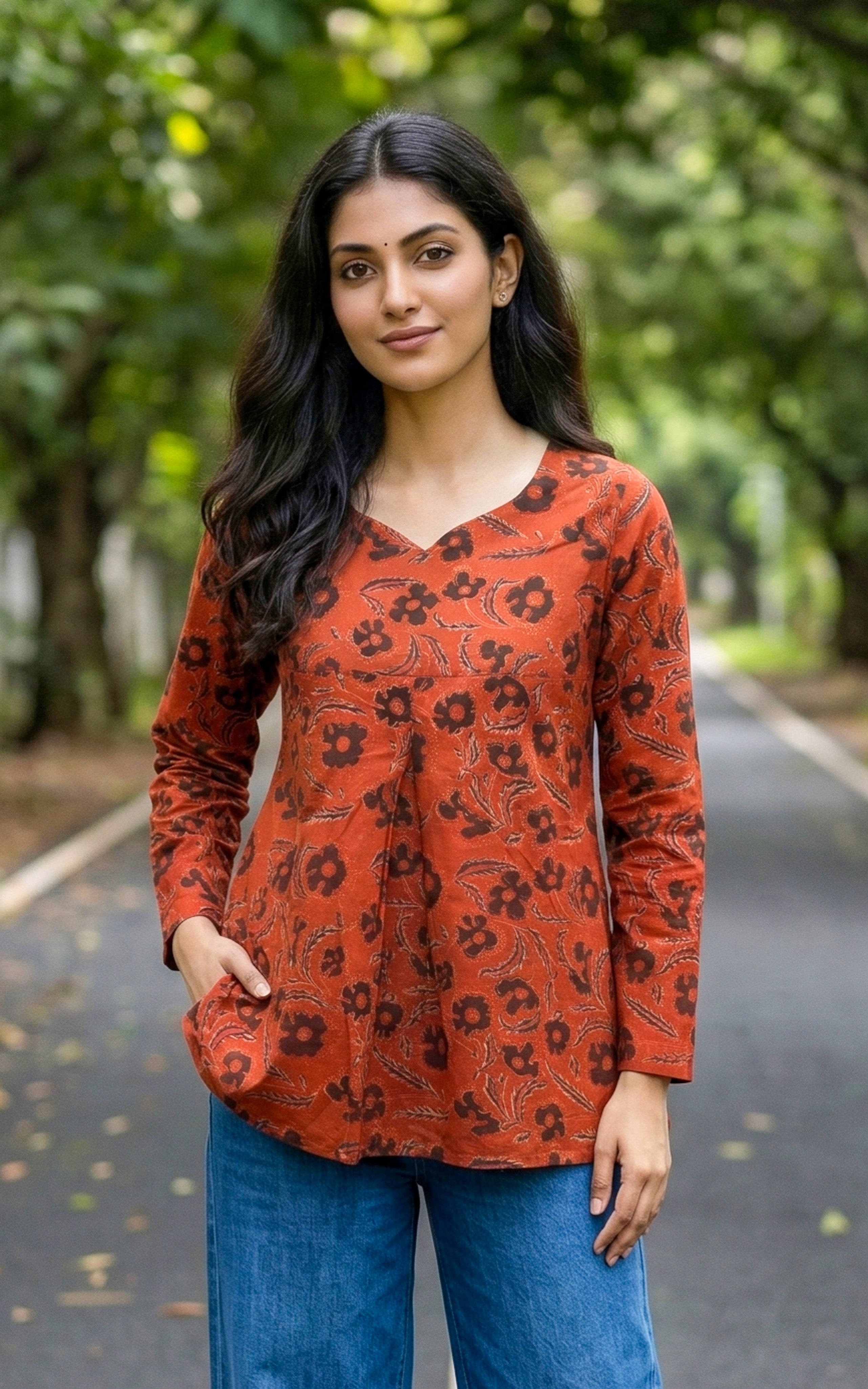 Hand Block Printed Top for Women
Maroon Cotton Short Top for Women
Ethnic Hand Block Printed Top for Women