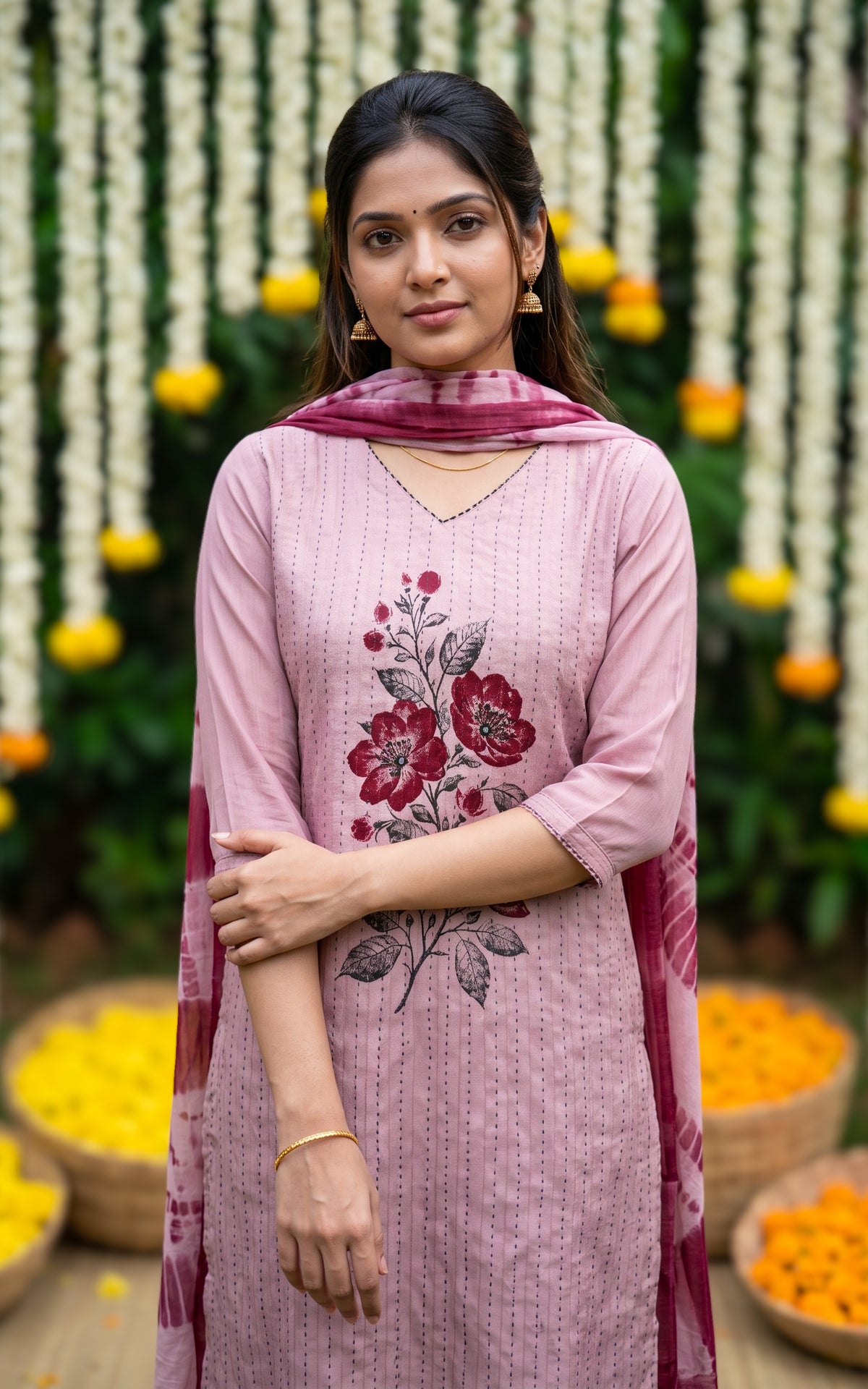 Agal Vizhiyaazh (Kurti+Pant+Dupatta)