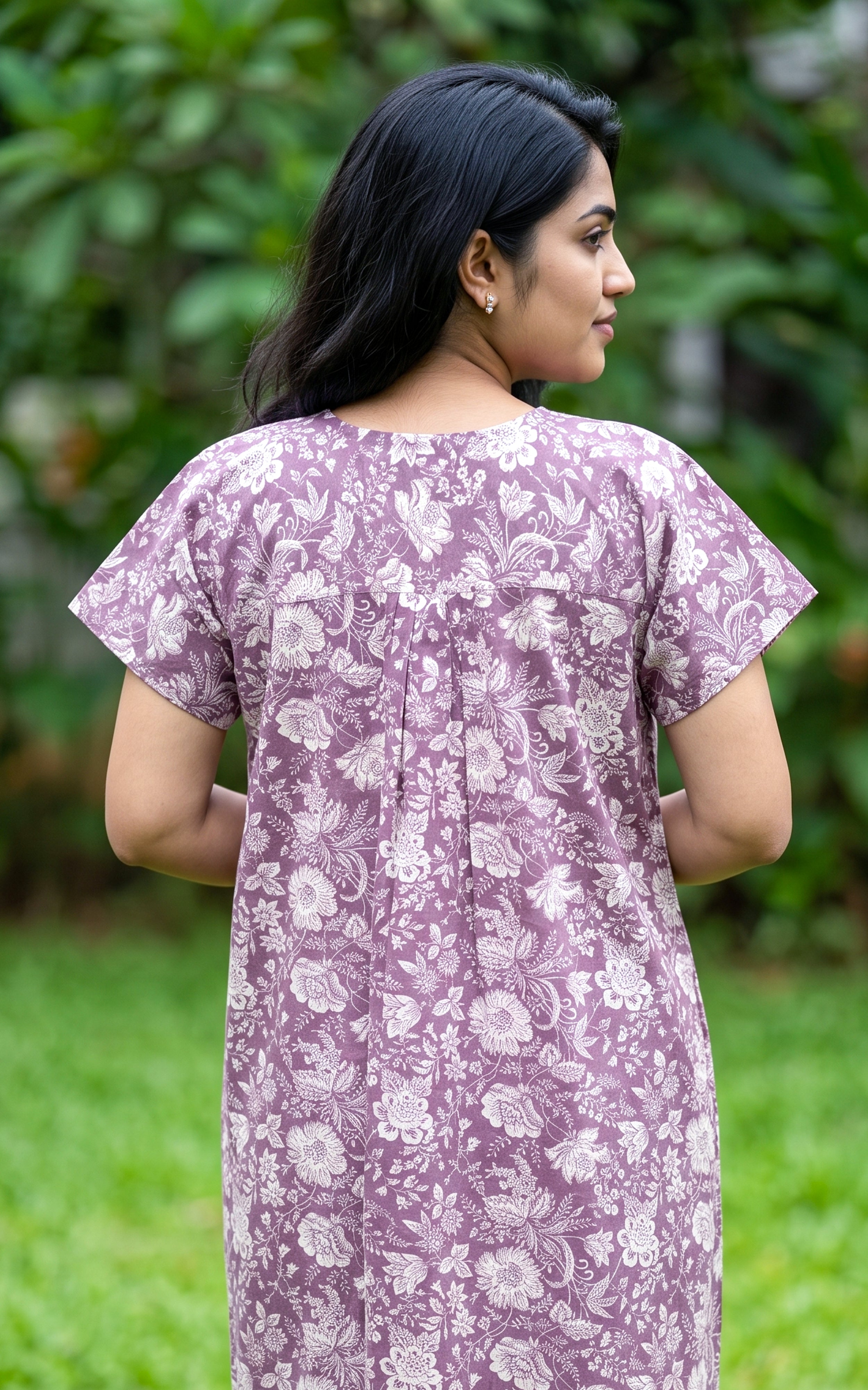 Cotton Straight Fit Nighty-164SS6A
