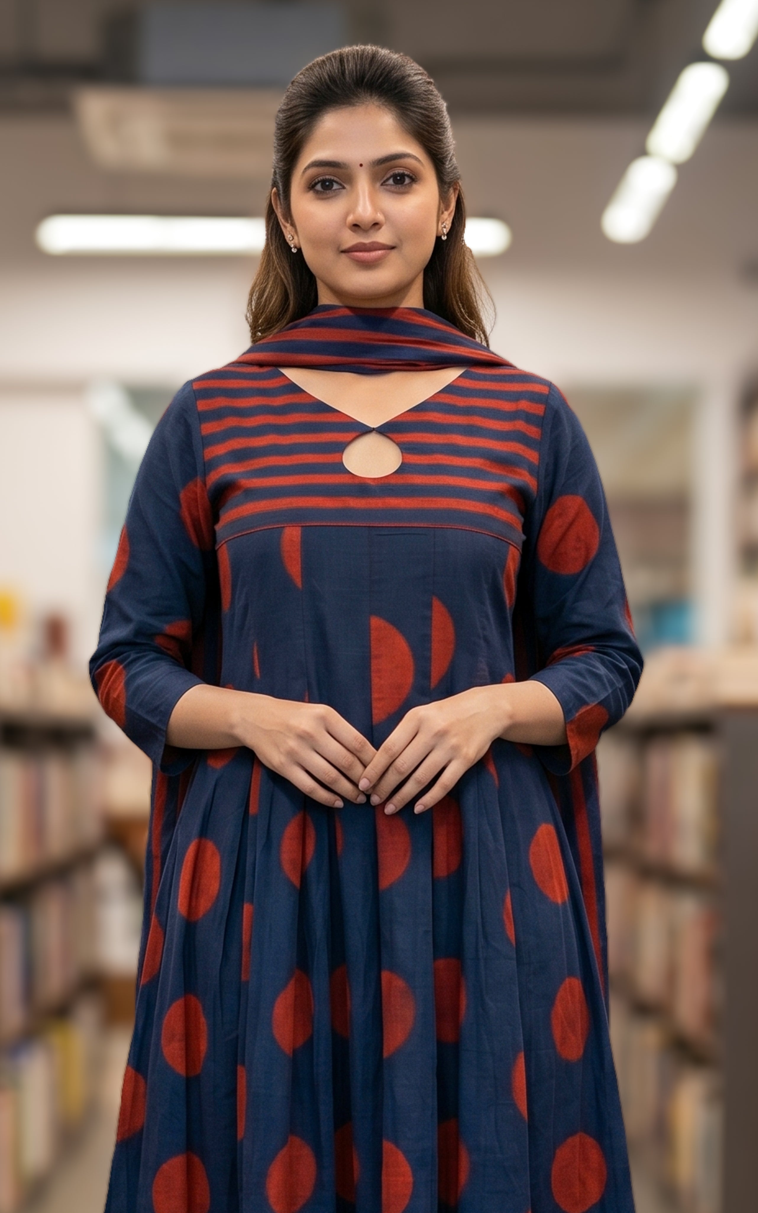 Poonguzhali C (Kurti+Pant+Dupatta)