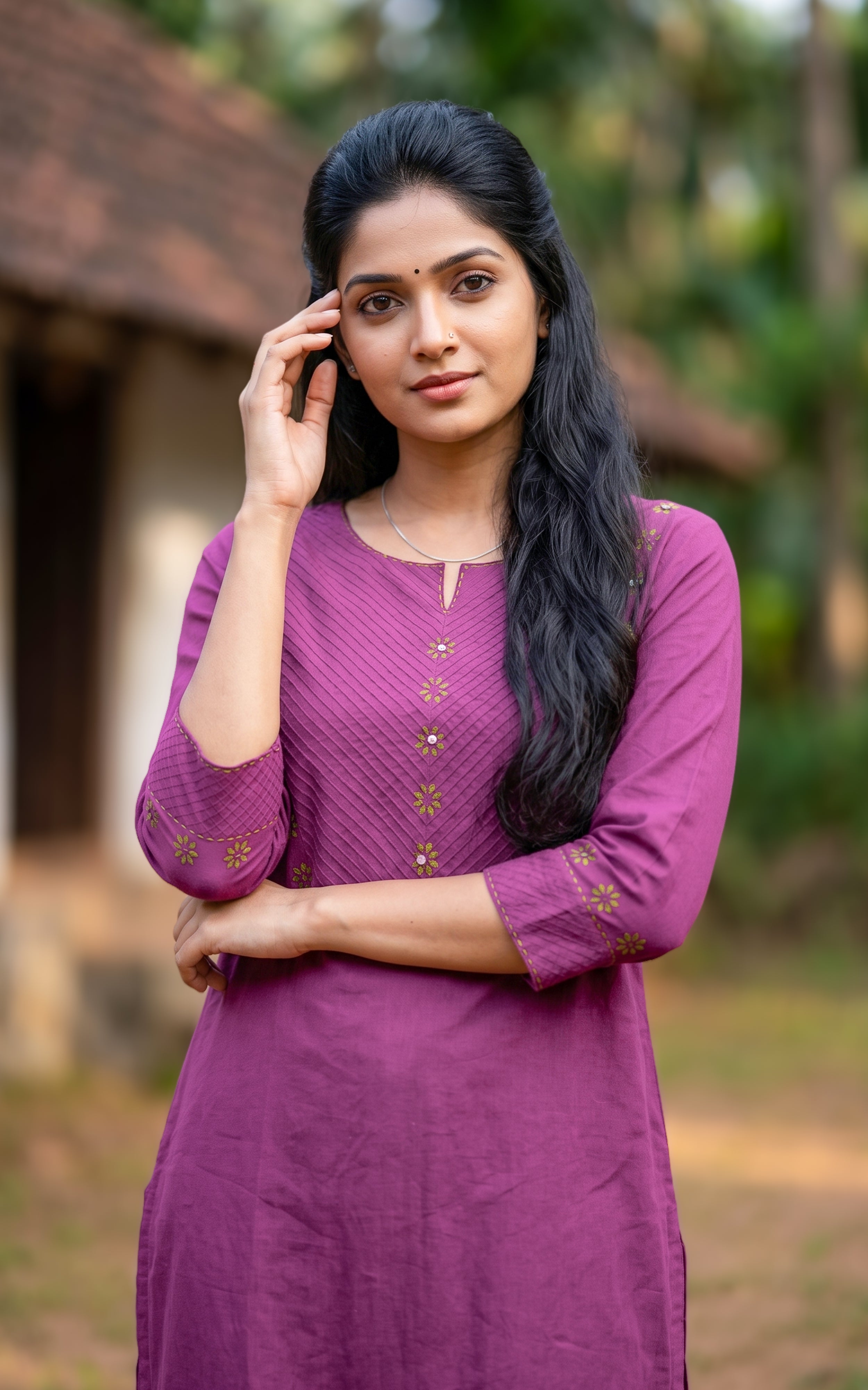 Masani Plum (Only Kurti)