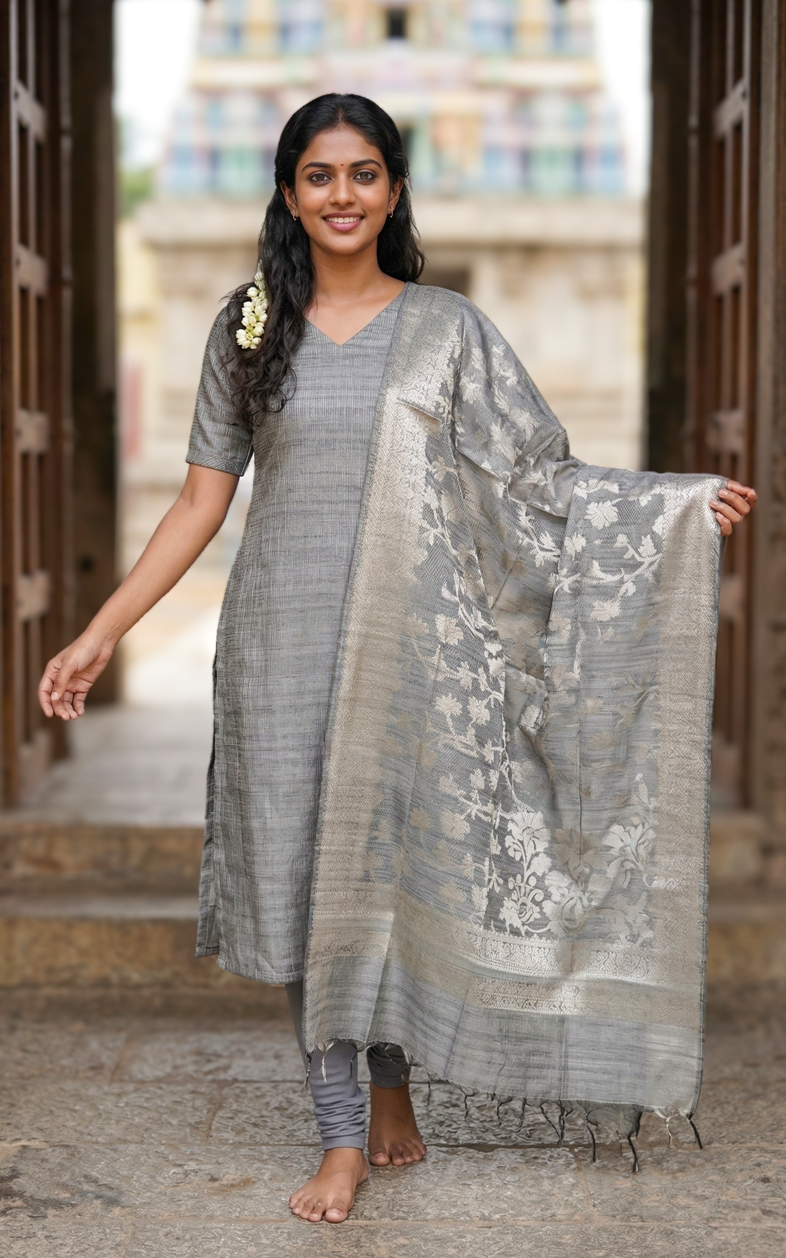 Jeyakodi C (Kurti+Dupatta)
