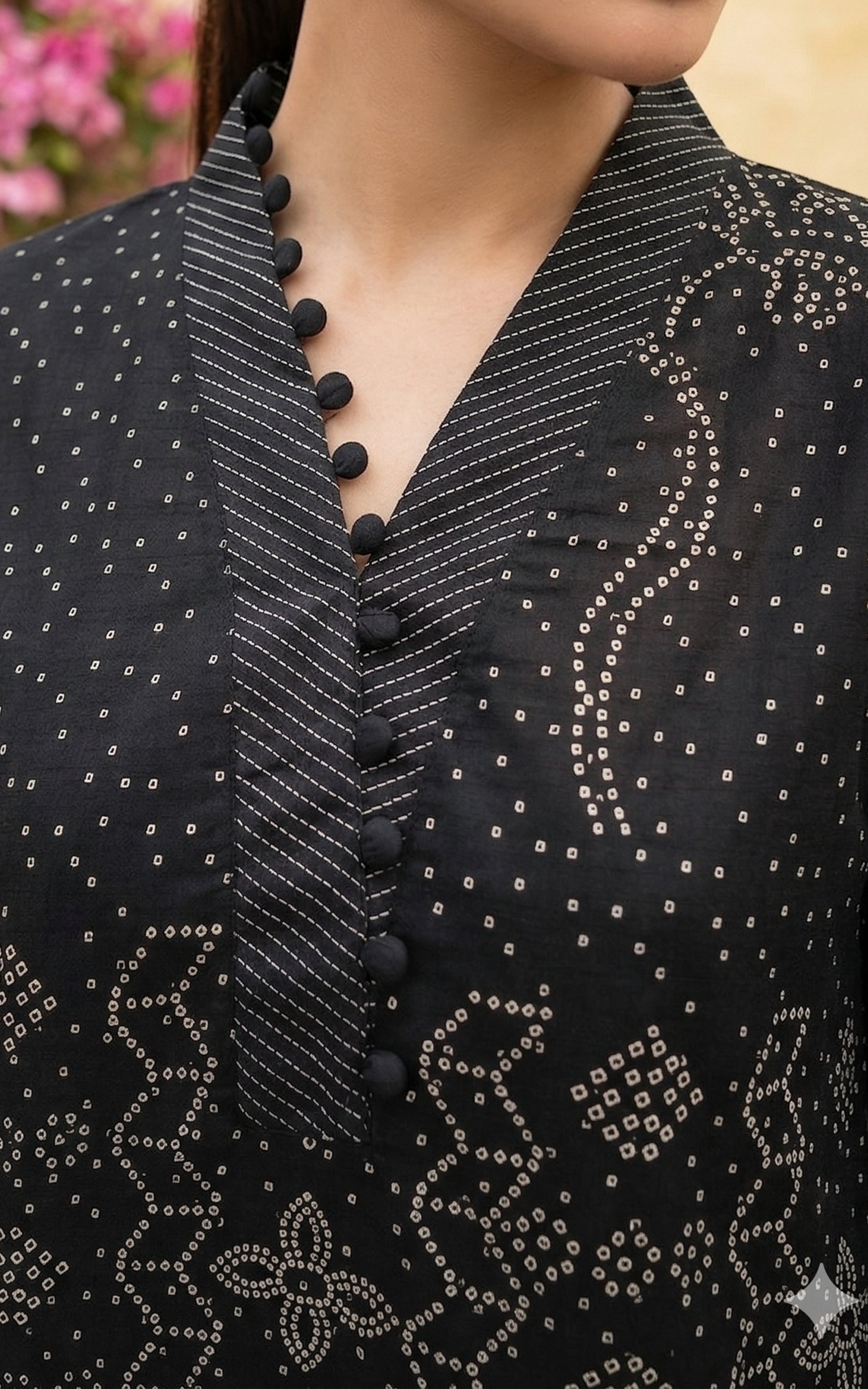 Traditional cotton kurti with dupatta set for women
