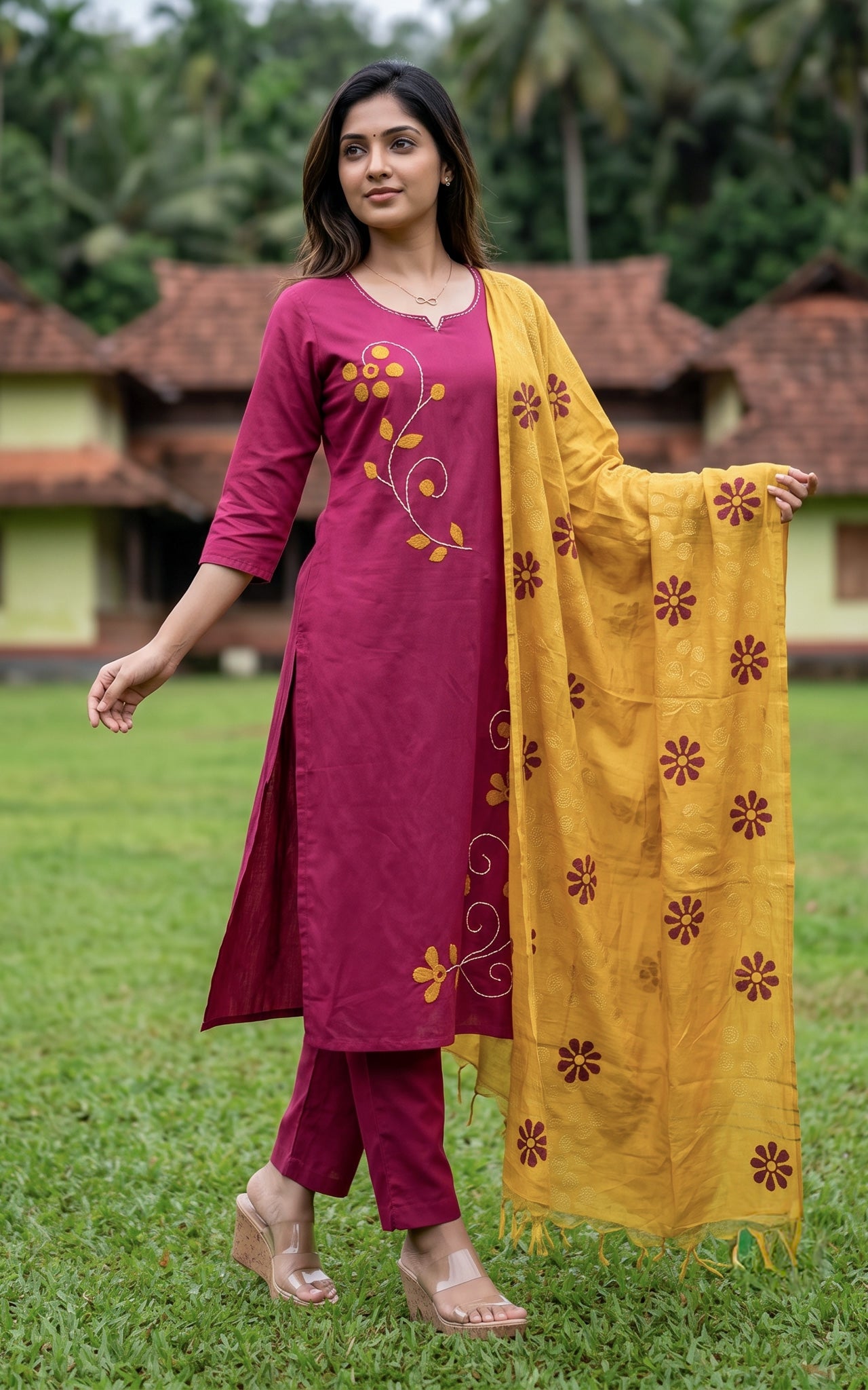 Gayathri (Kurti+Pant+Dupatta)
