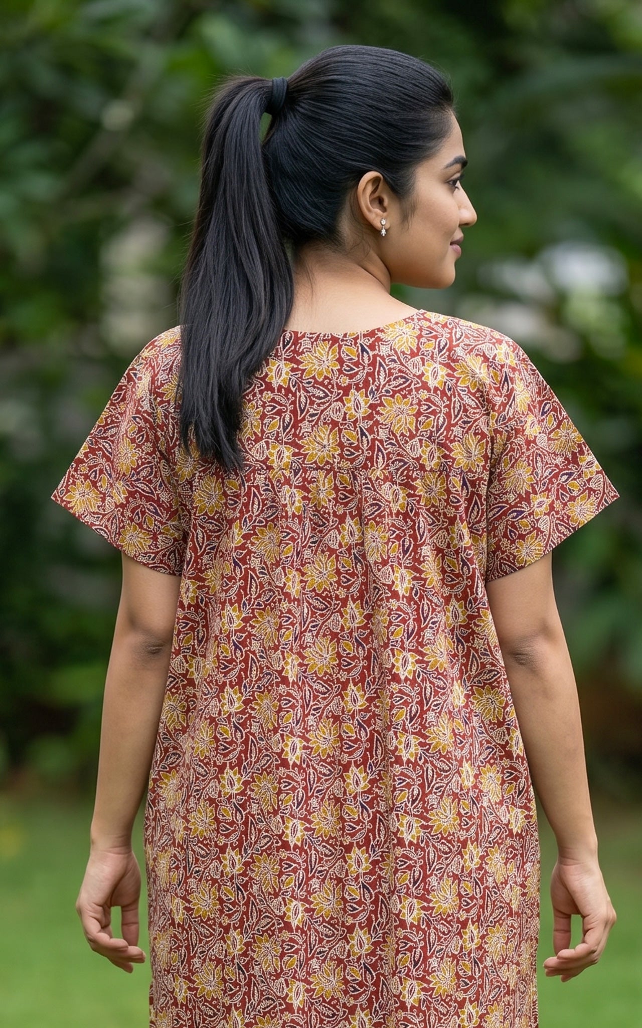 Cotton Straight Fit Nighty-162SS11B