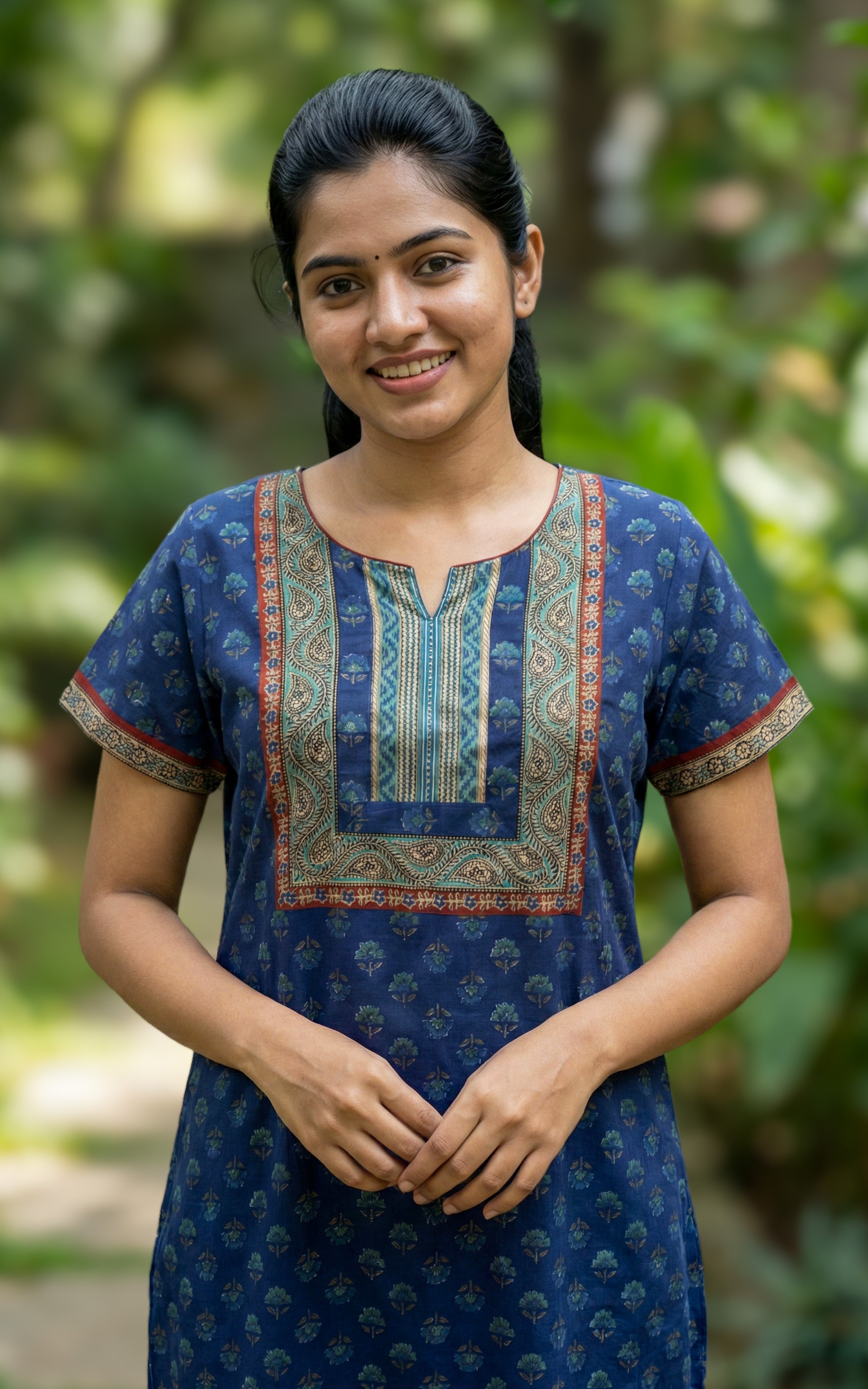 Cotton Straight Fit Nighty-158SR314