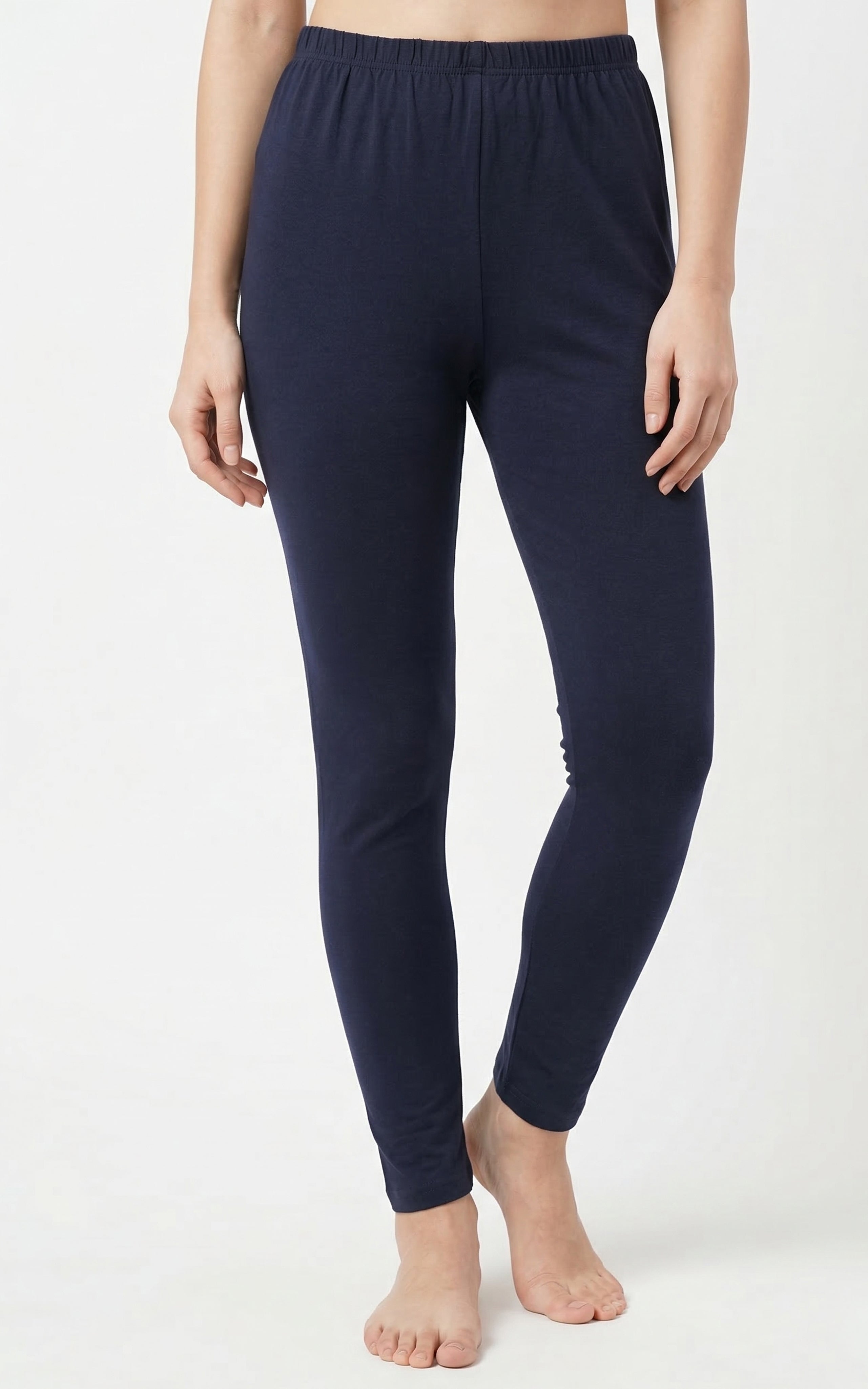 Instore – Dark Navy Full Length Legging for Women – Stretchable – Mix N Match Bottom Wear