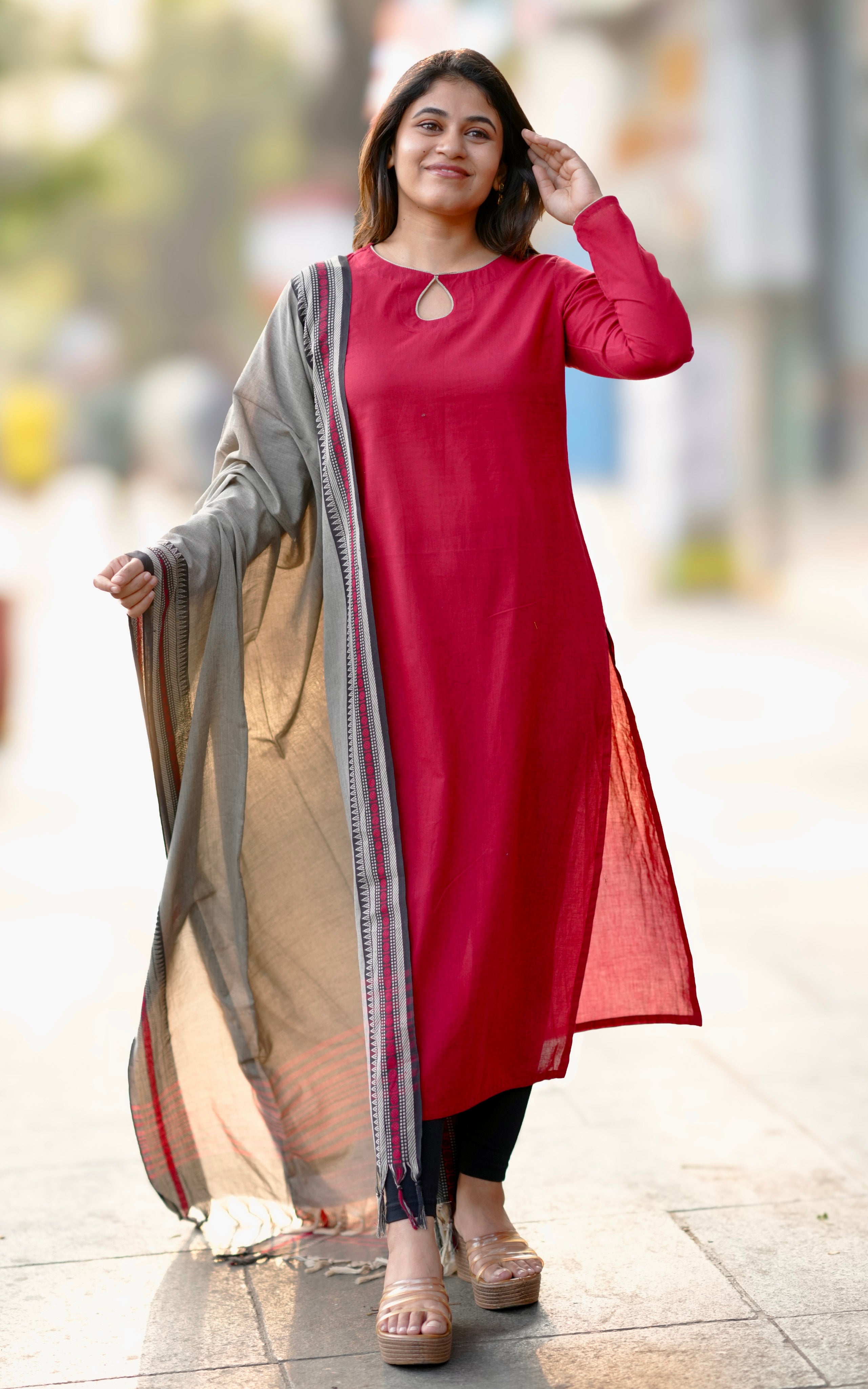 Nakshathra J (Kurti+Dupatta)