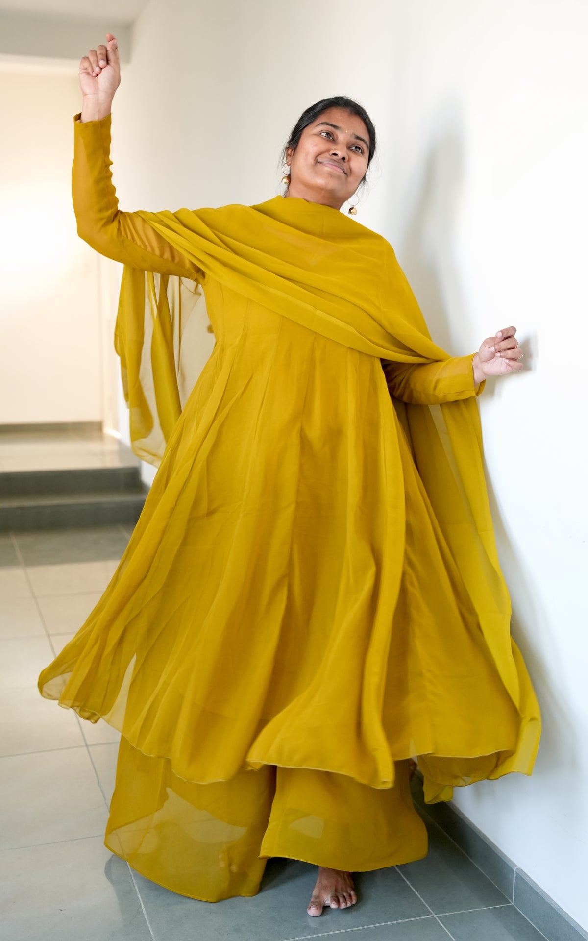Kadhalar Dhinam Inspired E (Kurti+Pant+Dupatta)