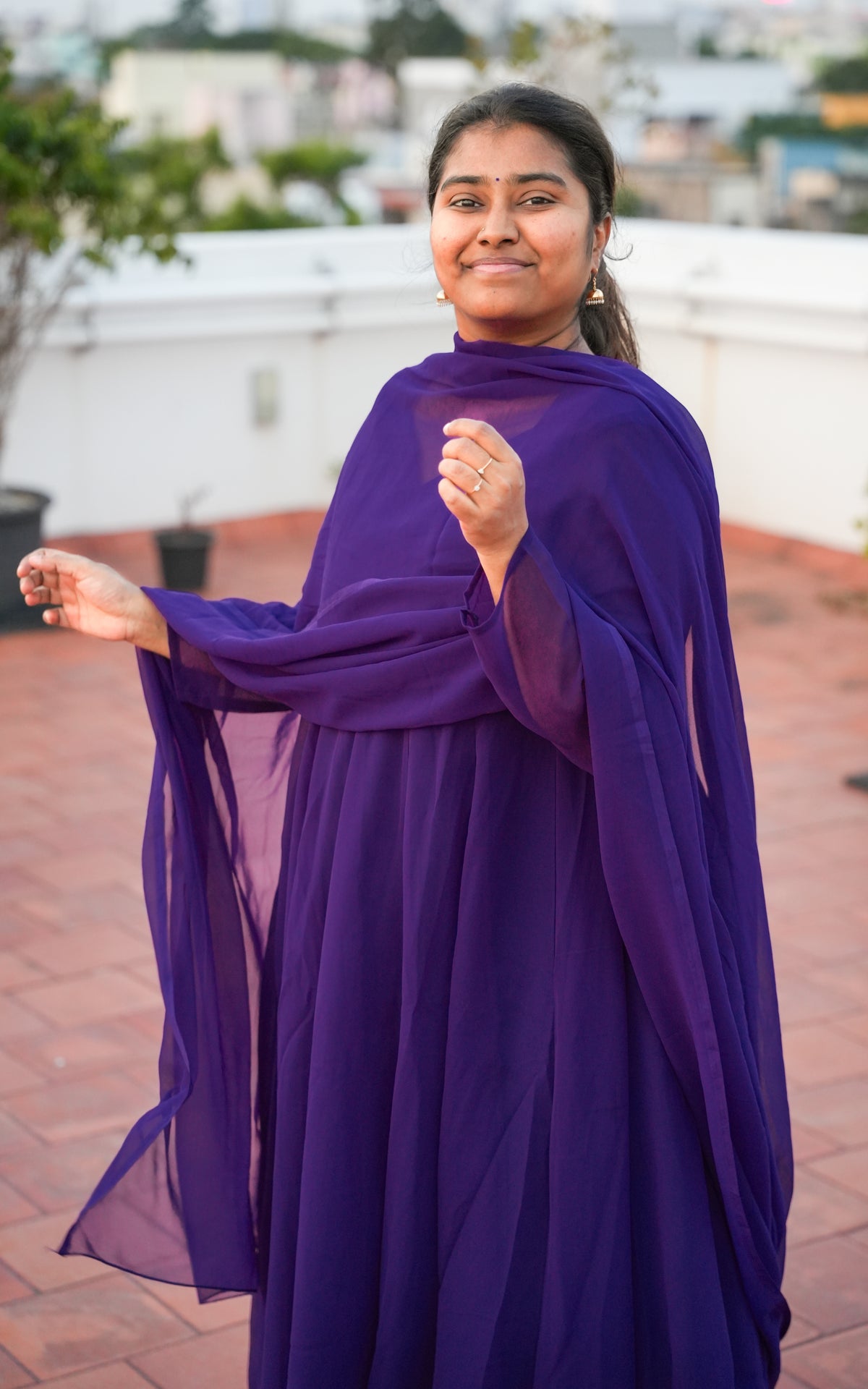 Kadhalar Dhinam Inspired A (Kurti+Pant+Dupatta)