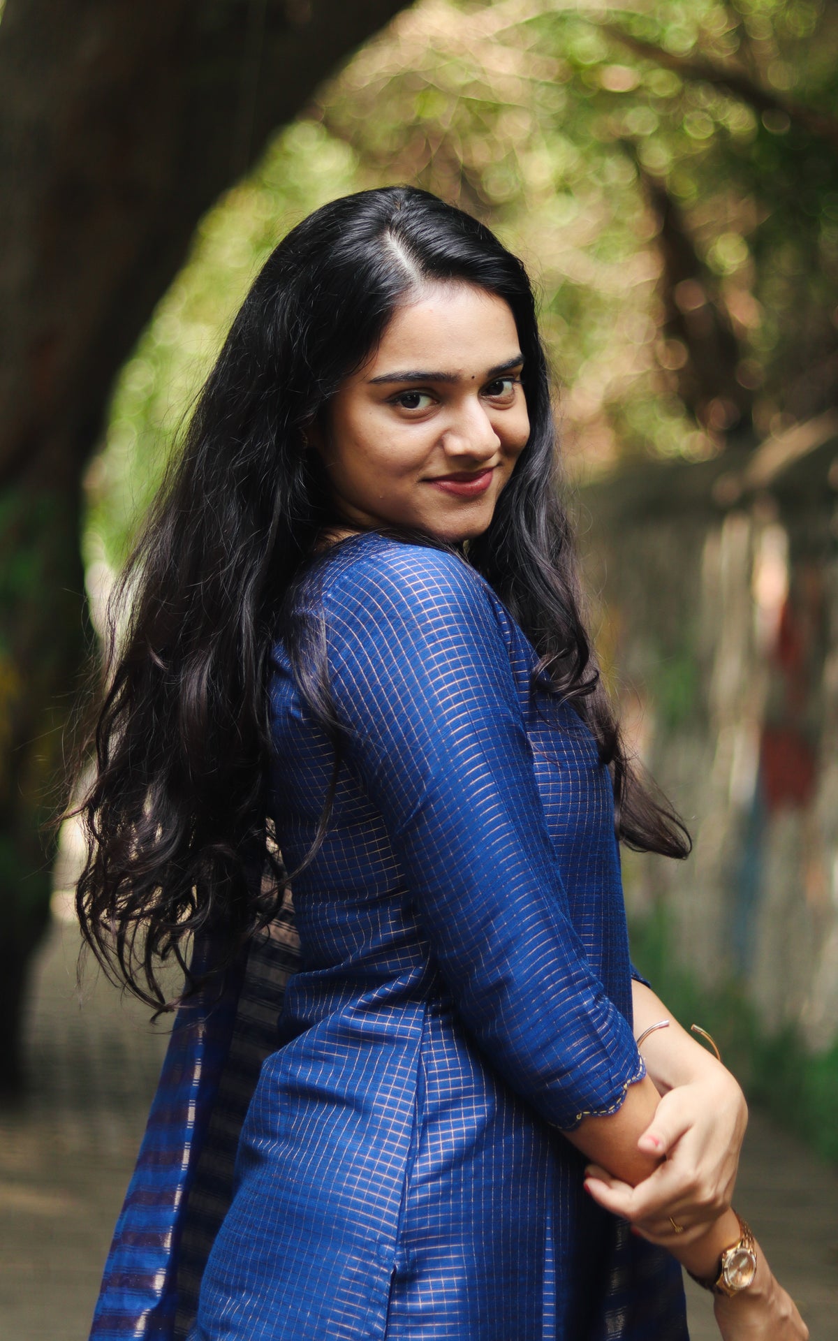 Narumugai Blue (Kurti+Dupatta)