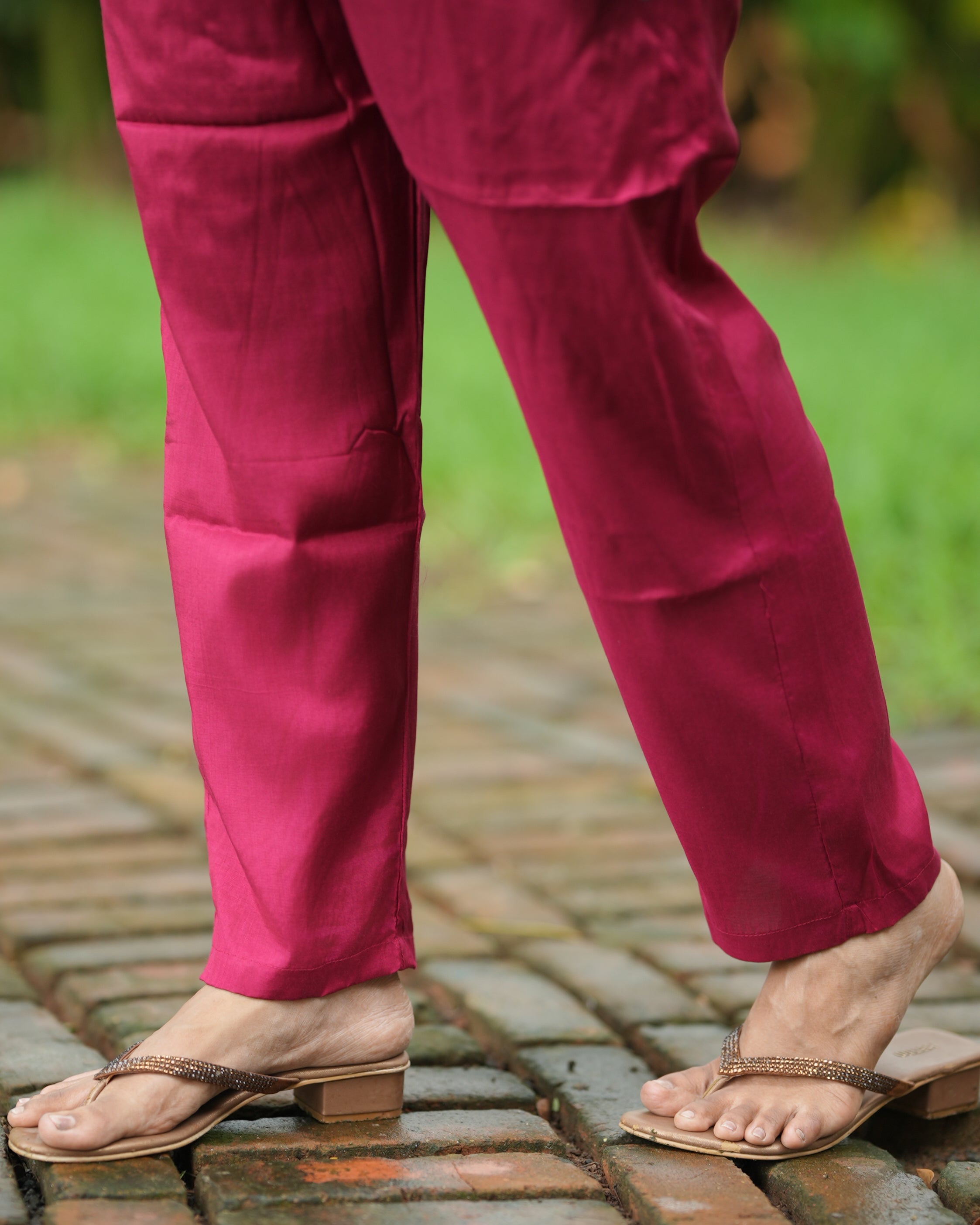 Shaina Magenta (Kurti+Pant+Dupatta) KURTIS instore