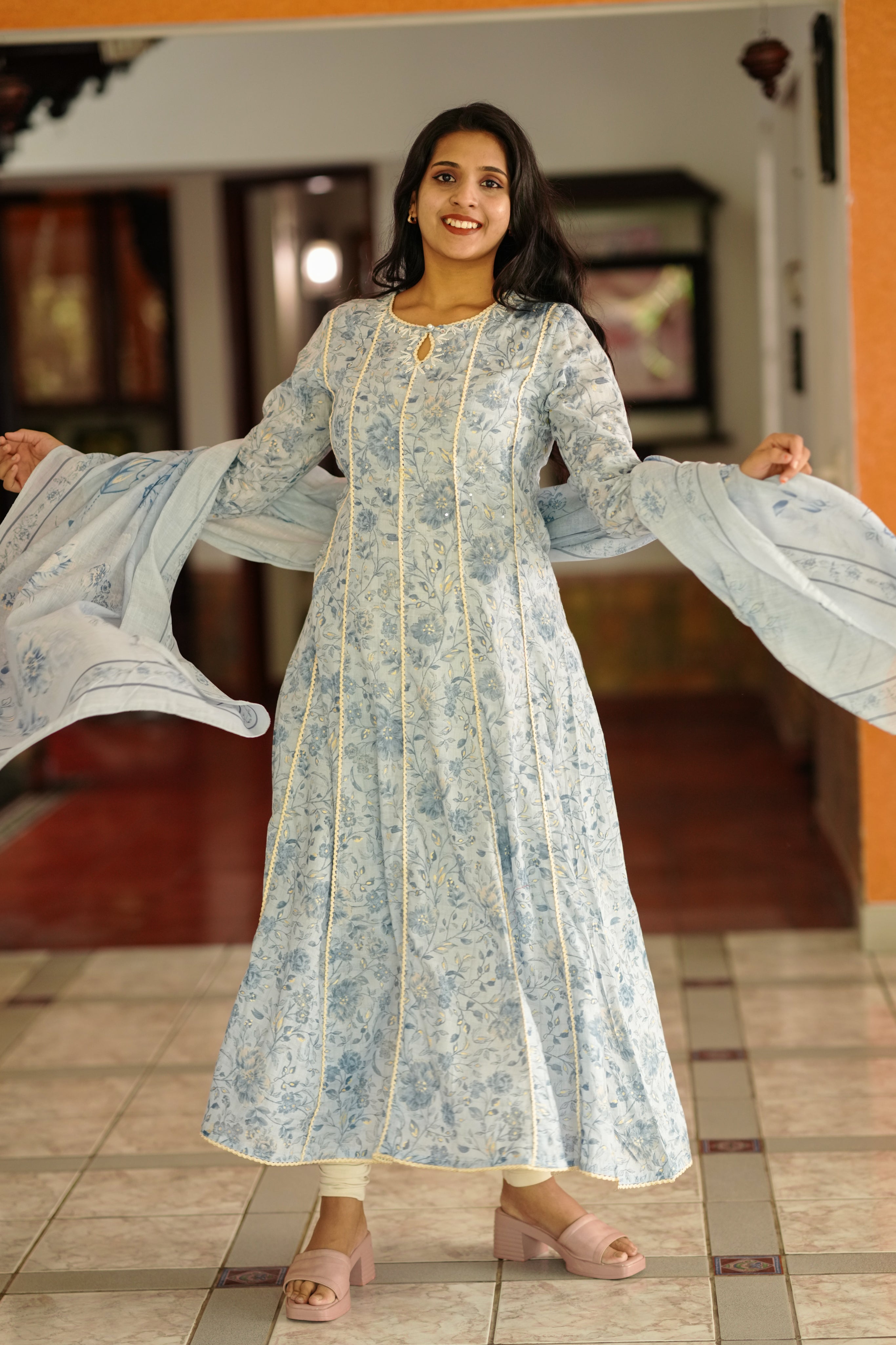 cotton flared a line kurti for daily wear
comfortable cotton kurti for women