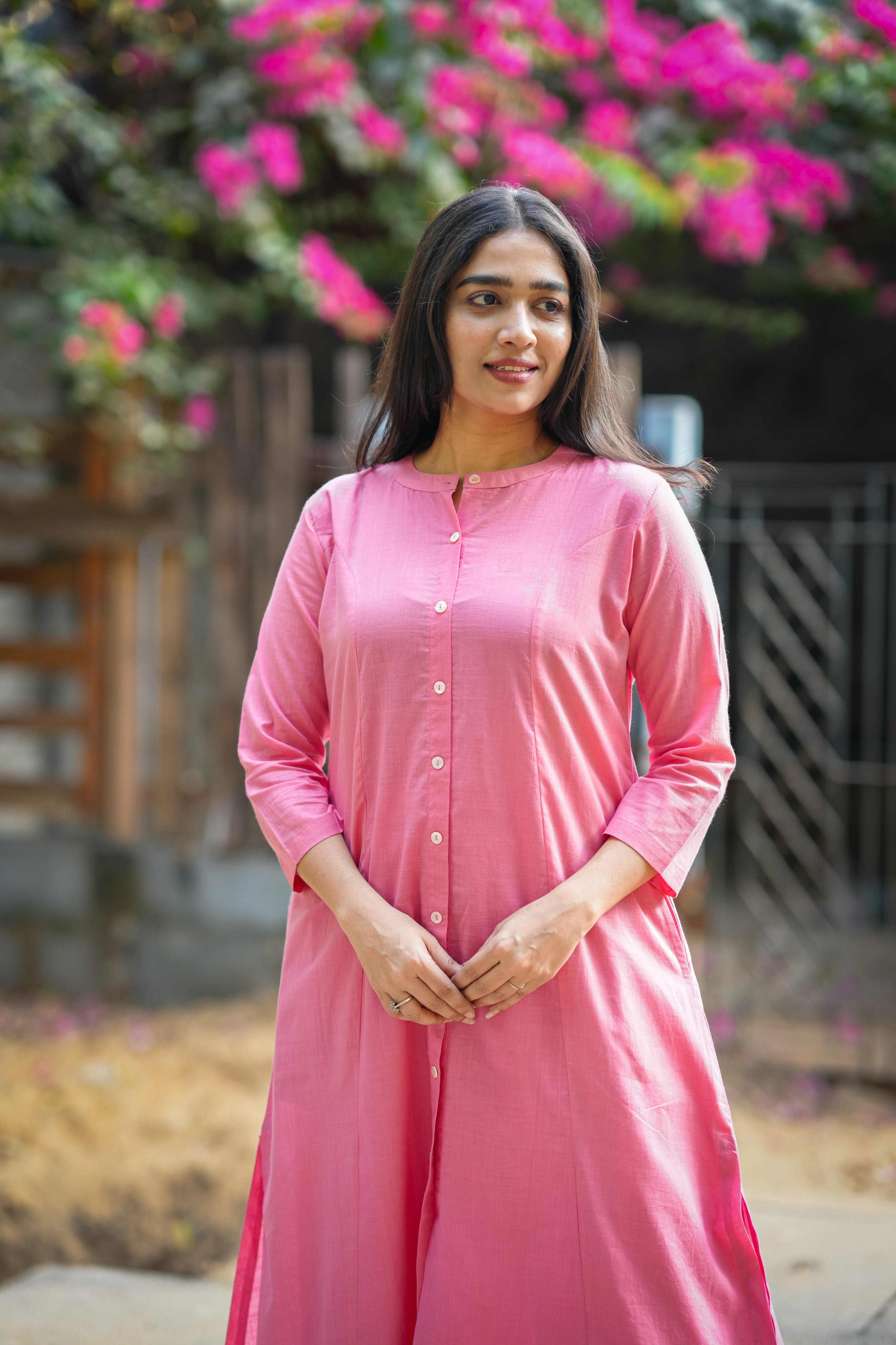 Vikashini Peach (Kurti+Pant)