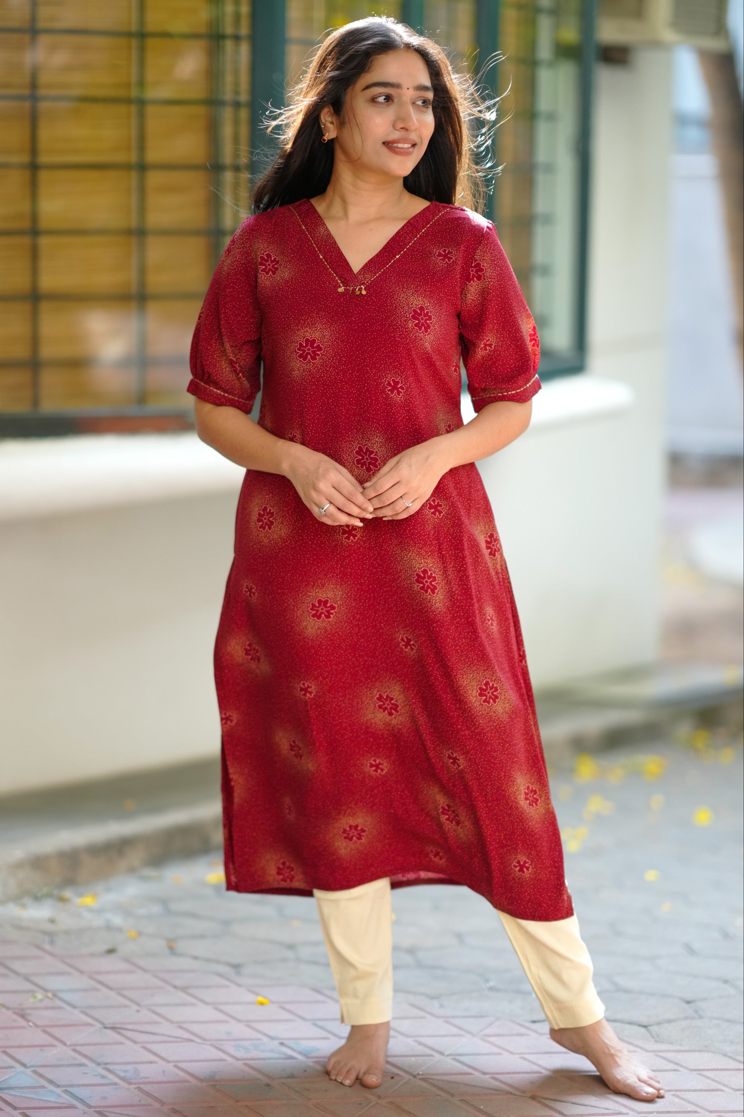 Maroon Ethnic Kurti for Women
Elegant Georgette Kurti for Women