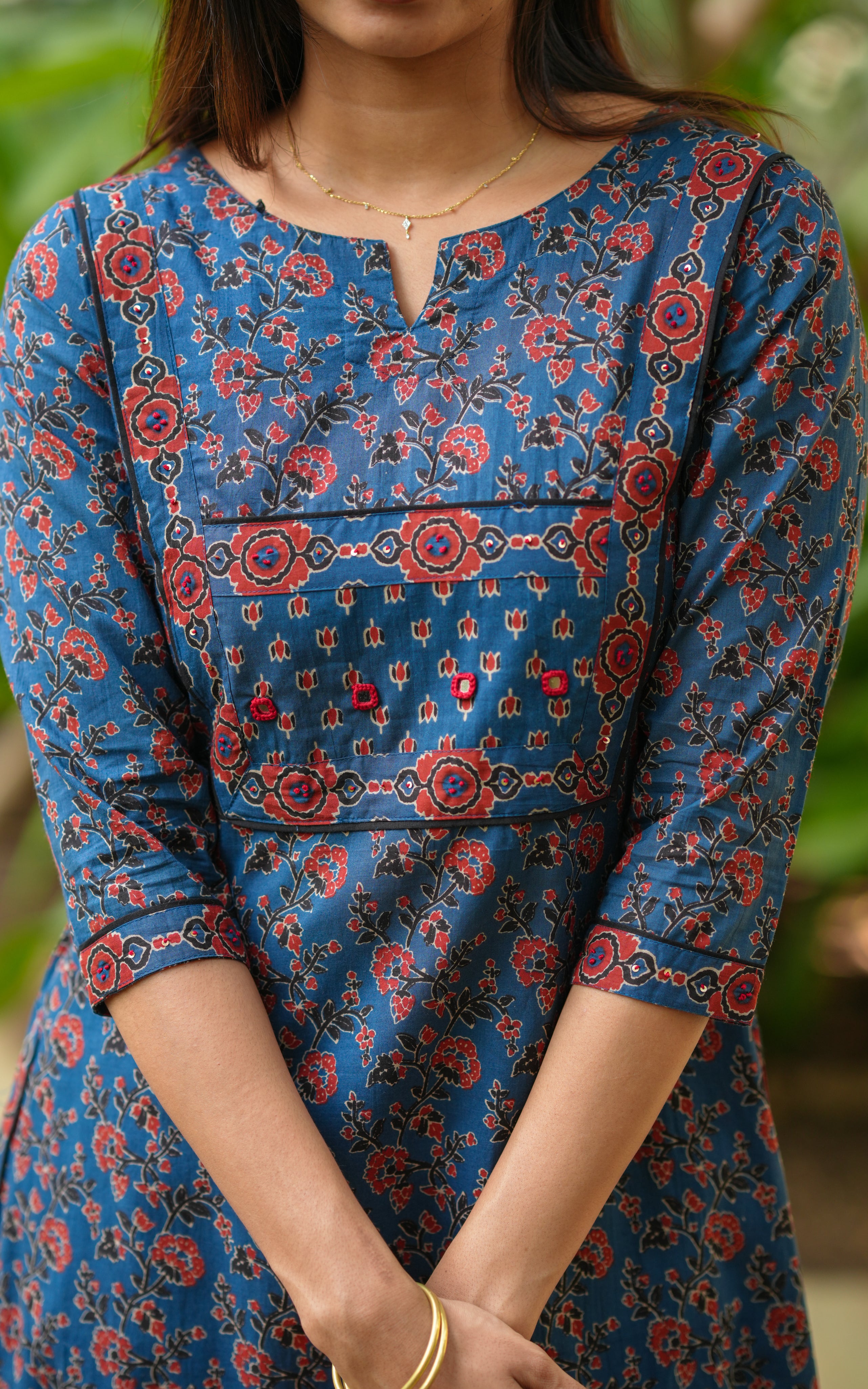 Charvika Blue (Kurti+Pant)