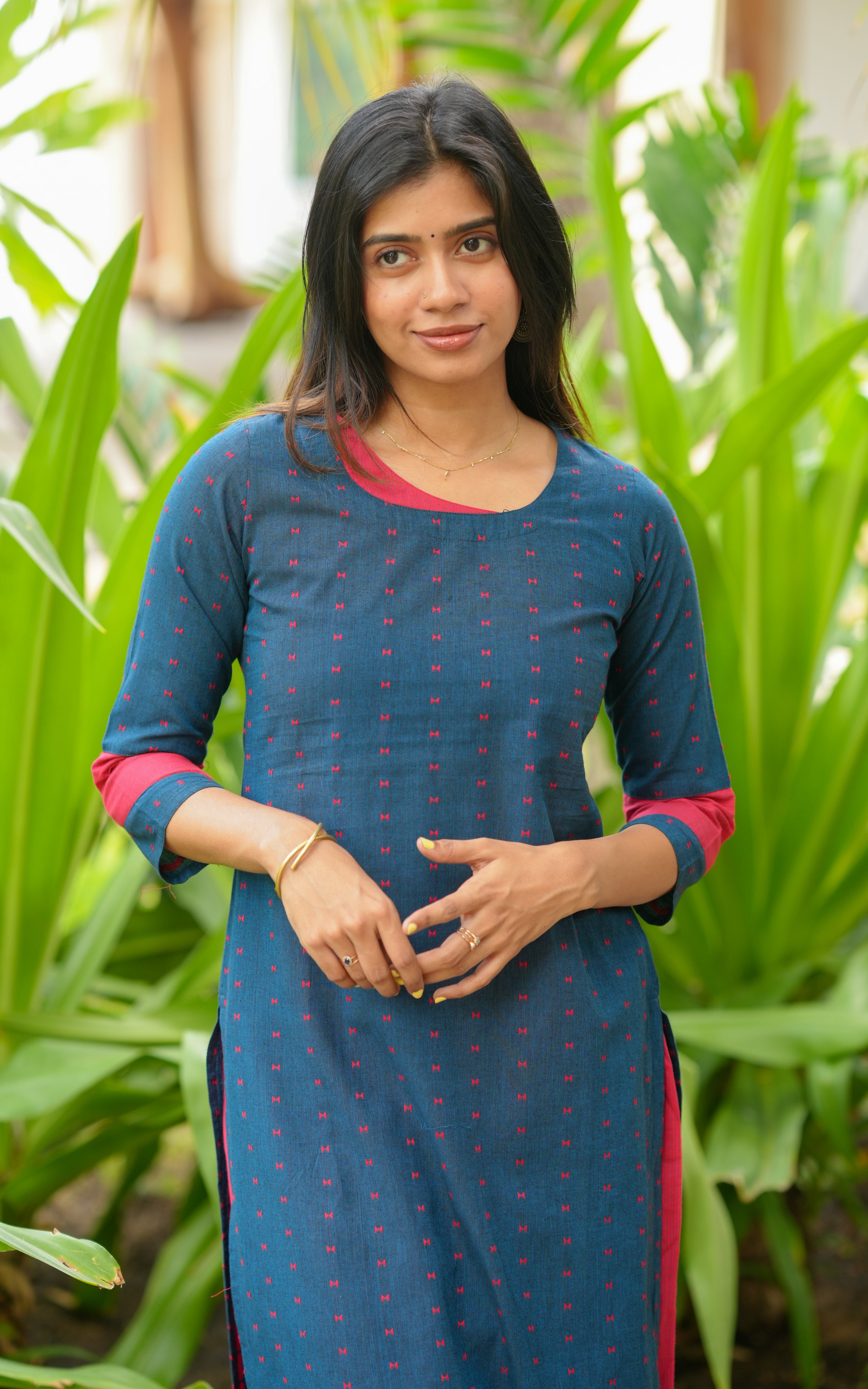 Straight cut south cotton kurti for women