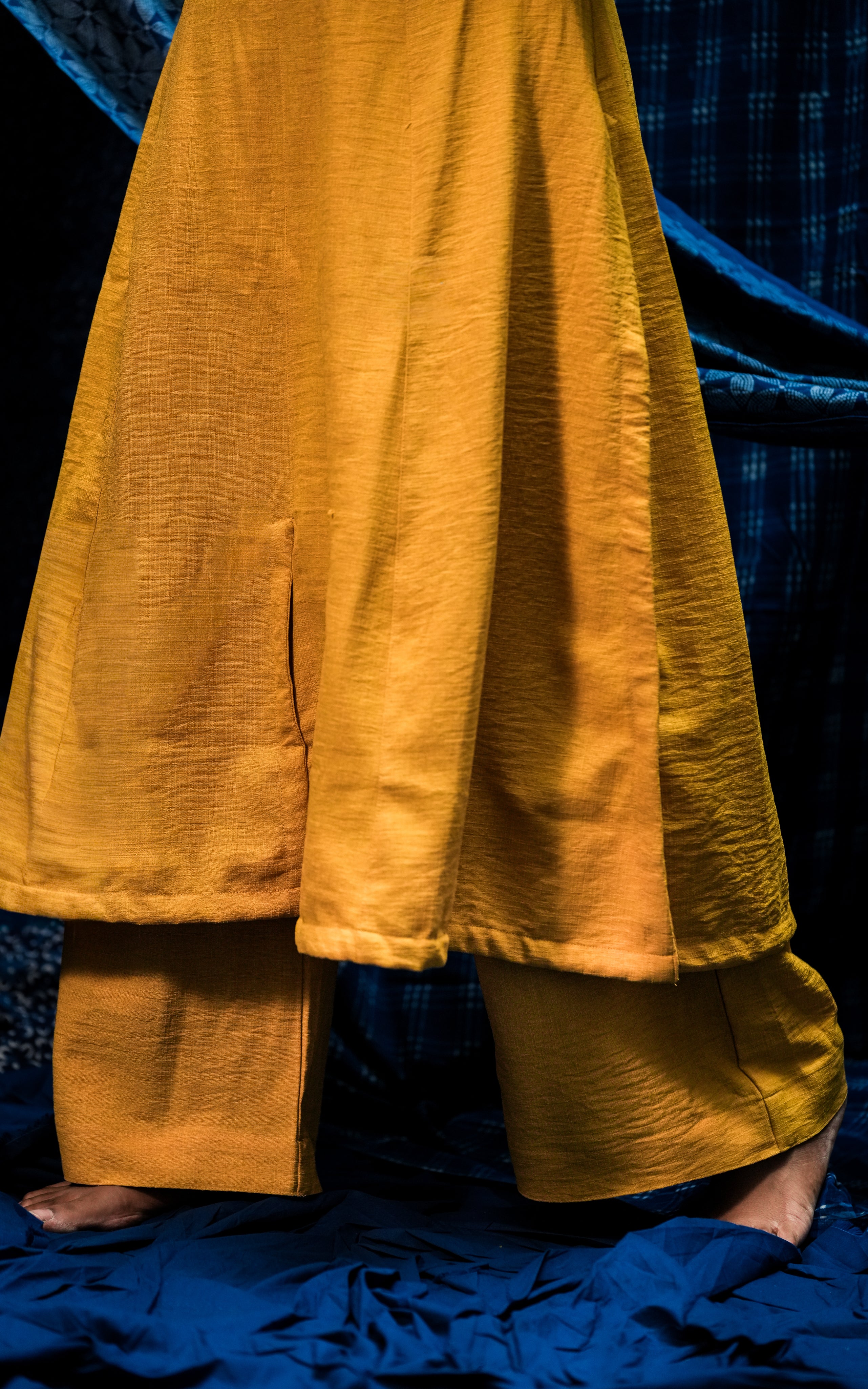 Indigo Yellove (Kurti+Pant+Dupatta)