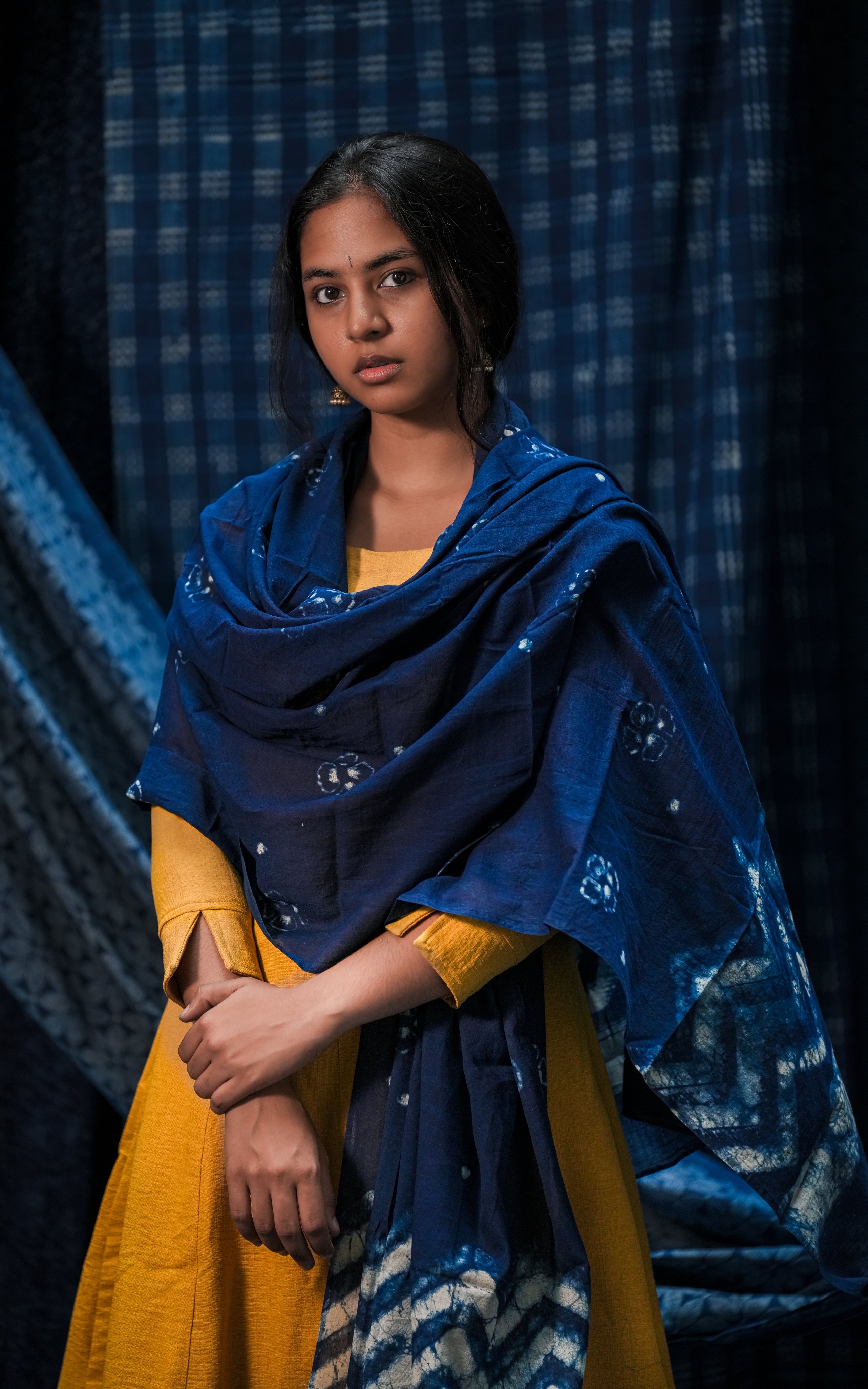 Indigo Yellove (Kurti+Pant+Dupatta)