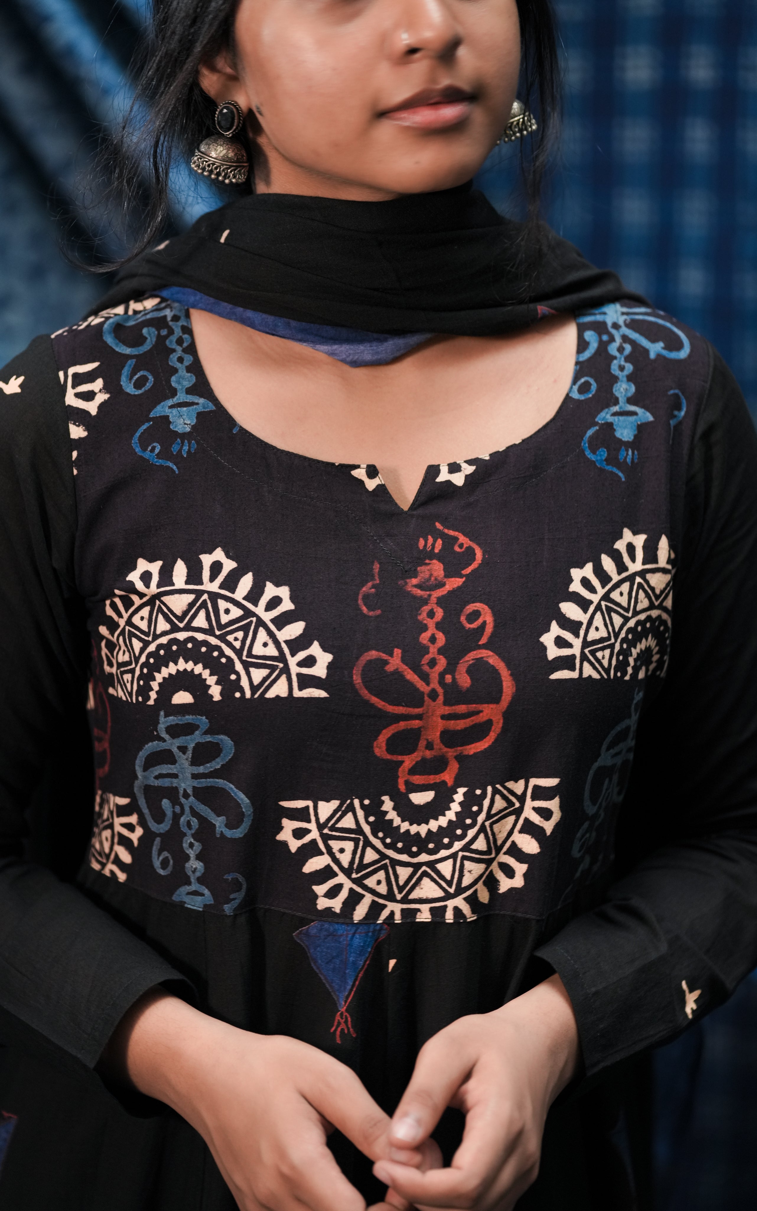 Kite Black (Kurti+Dupatta)