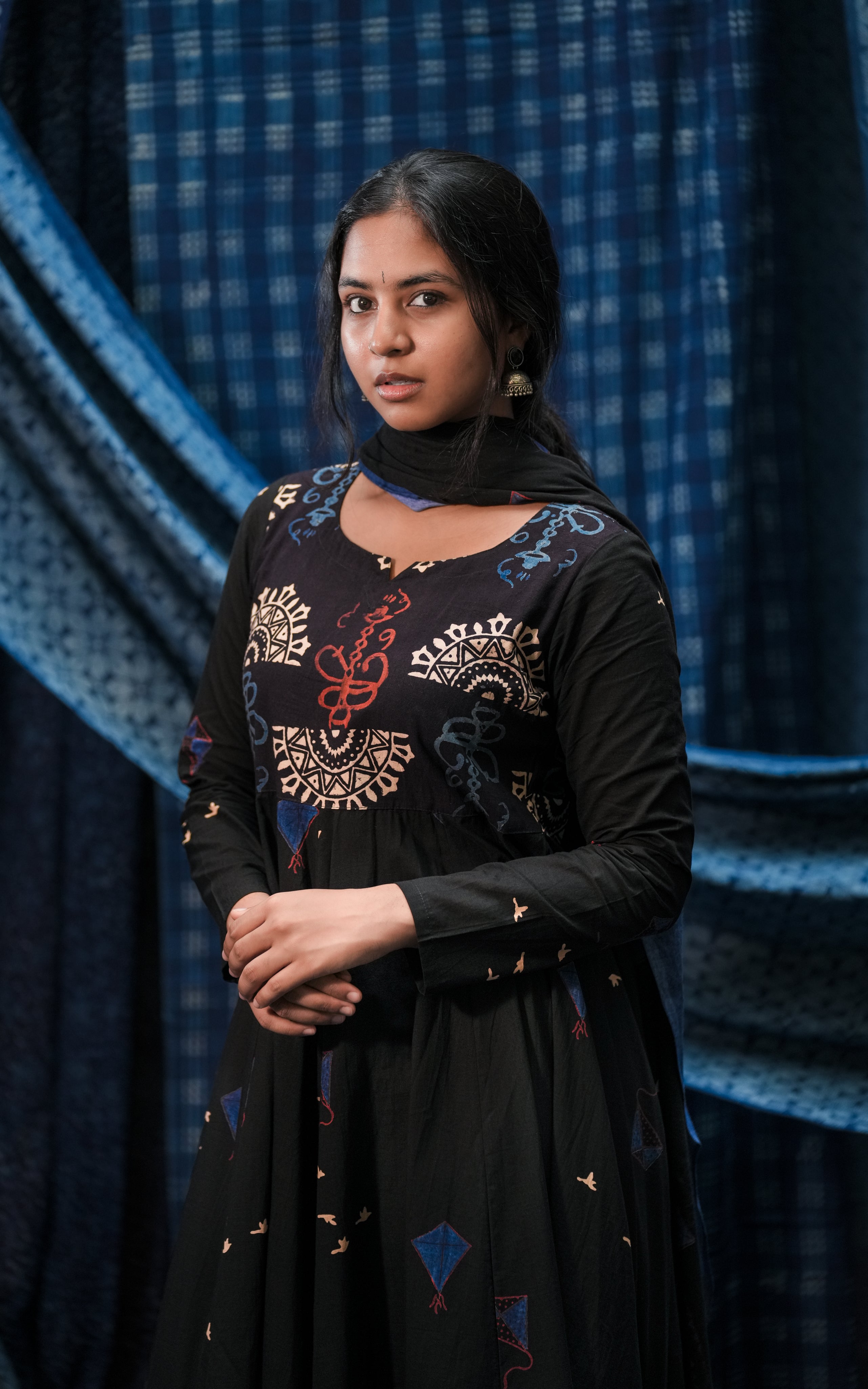 Kite Black (Kurti+Dupatta)