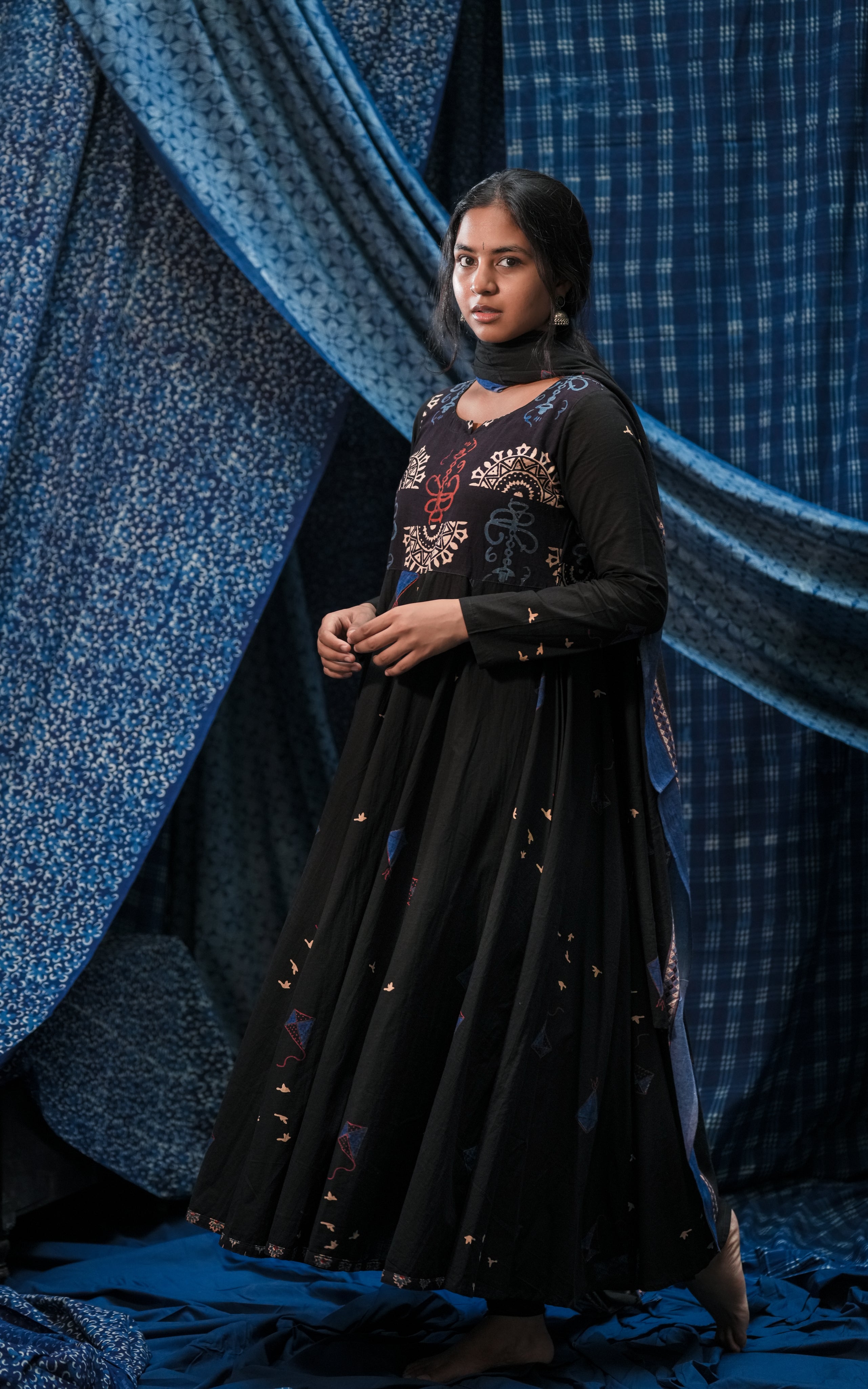 Kite Black (Kurti+Dupatta)
