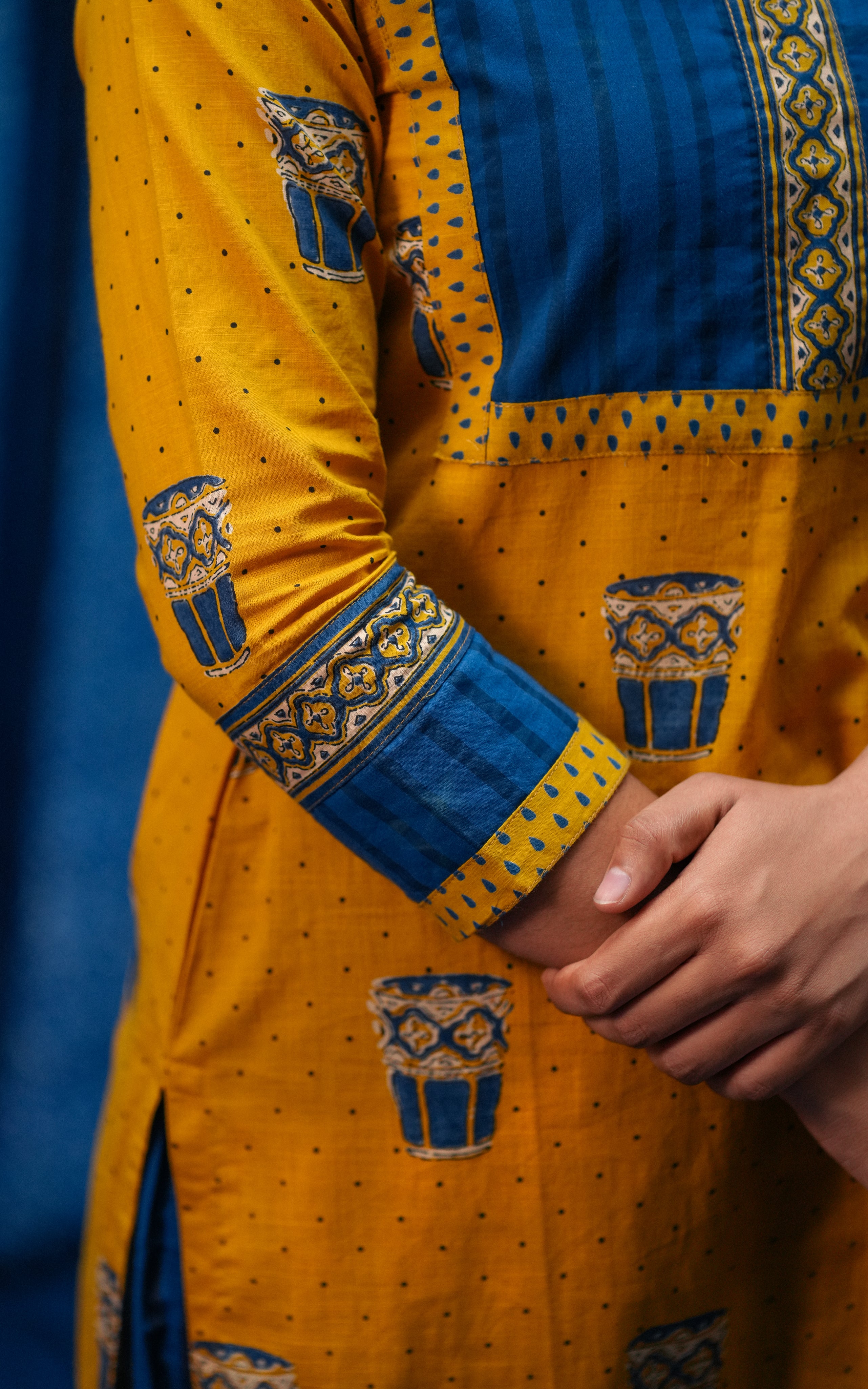 Chai Yellow (Kurti+Pant+Dupatta)