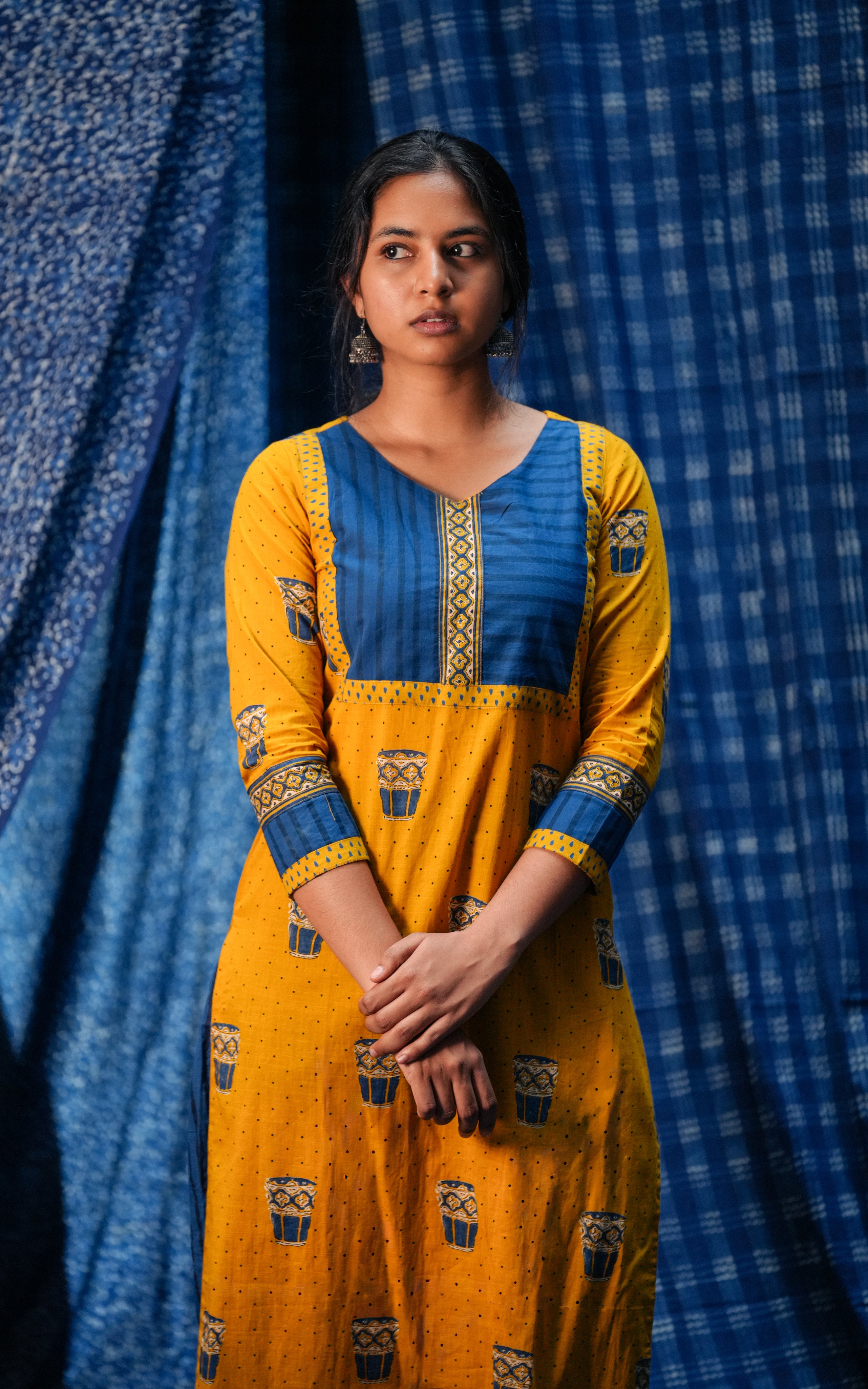 Chai Yellow (Kurti+Pant+Dupatta)